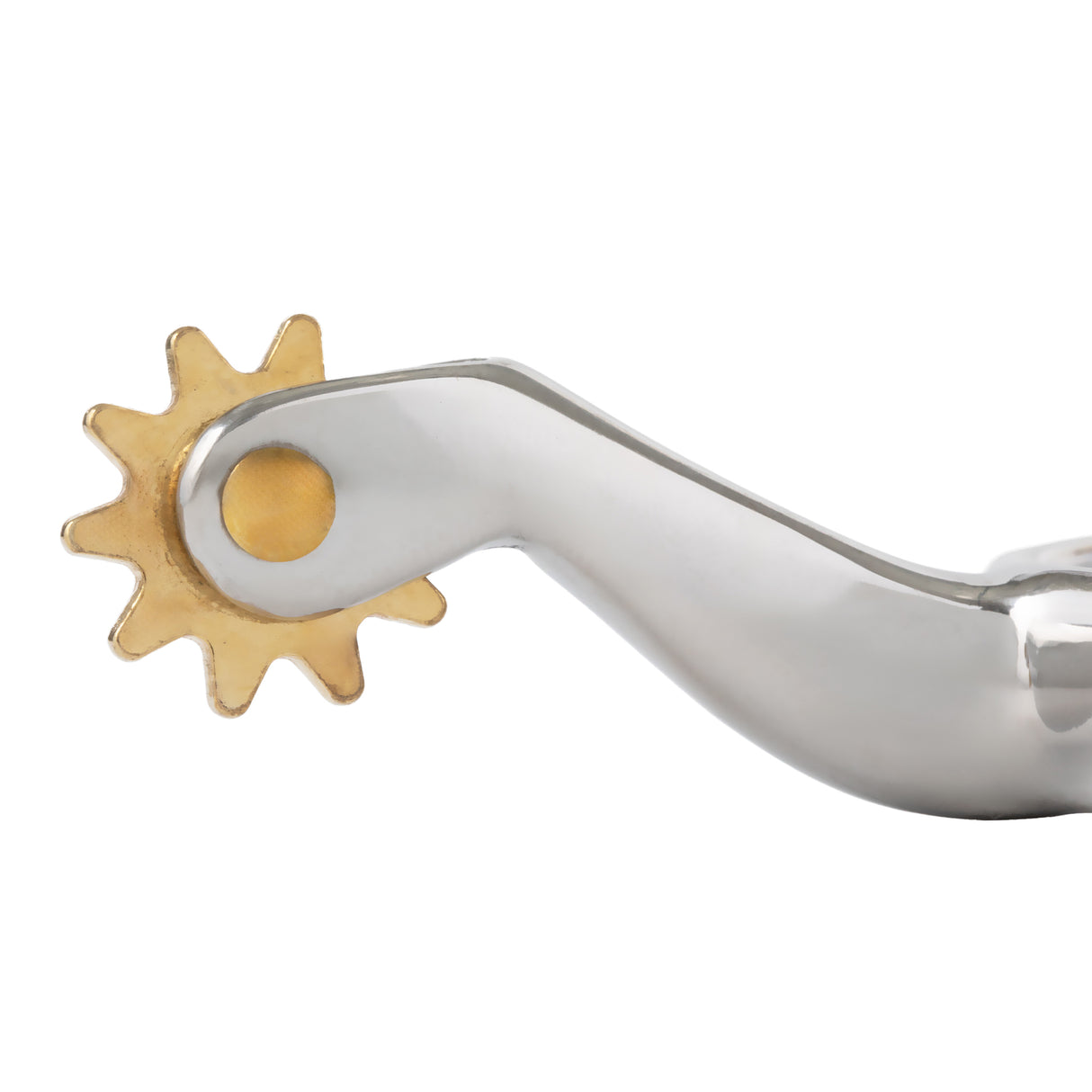 Men's Roping Spurs with Plain 1/2" Band, 10-Point Rowel