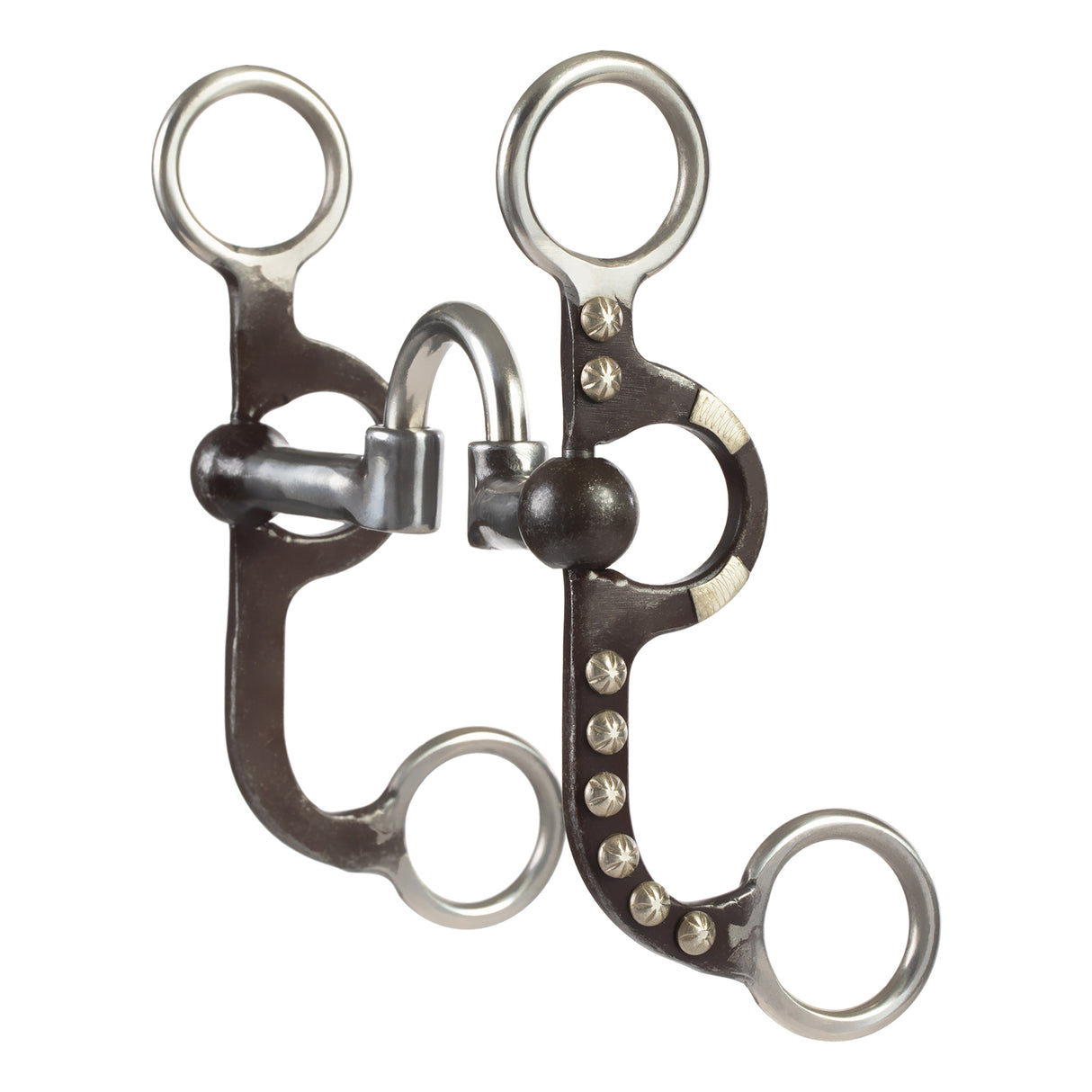 4-5/8" Pony Bit, Correction Mouth, Buffed Black