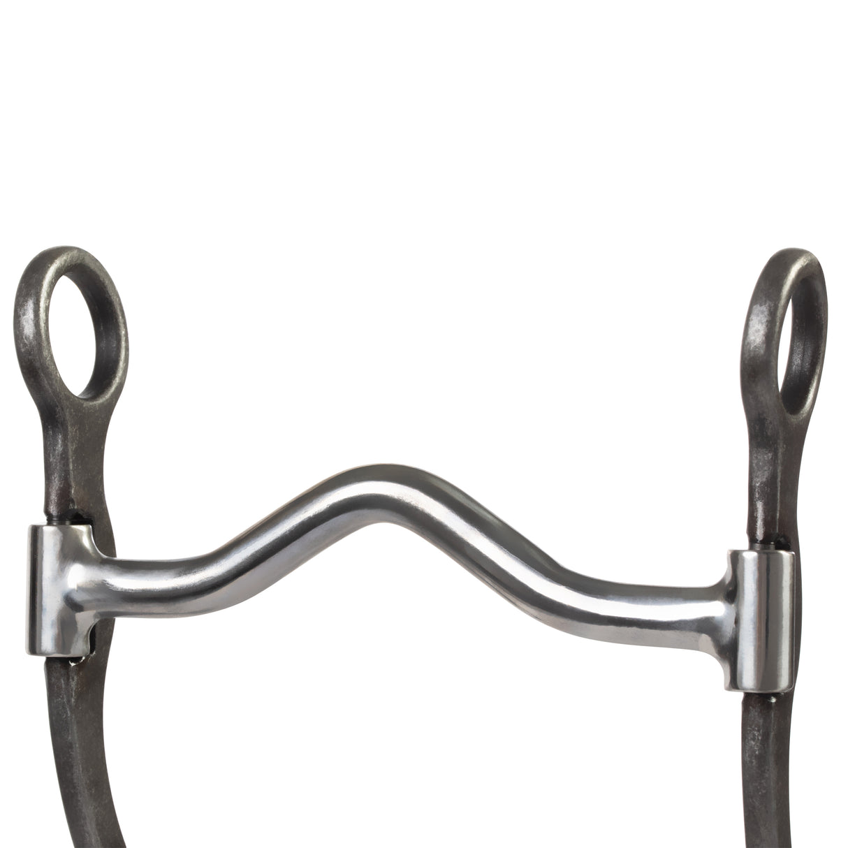 Professional Shank Bit, 5" Sweet Iron Medium Port Mouth with Copper Inlay