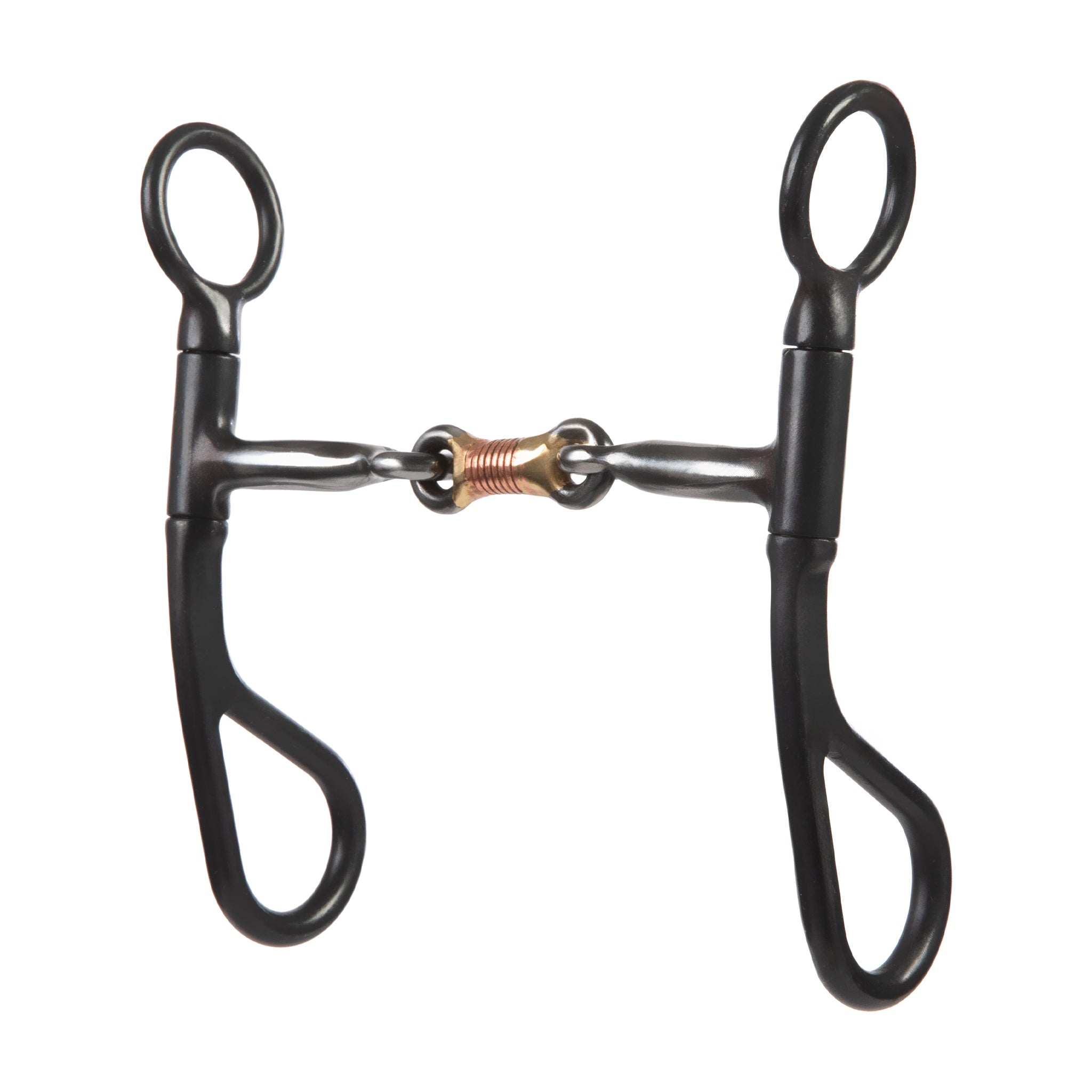 All Purpose Bit, 5" Three-Piece Snaffle Mouth with Copper Inlay