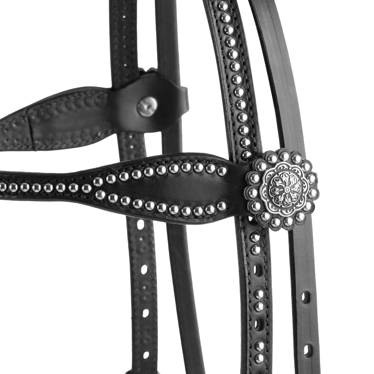 Back in Black Browband Headstall