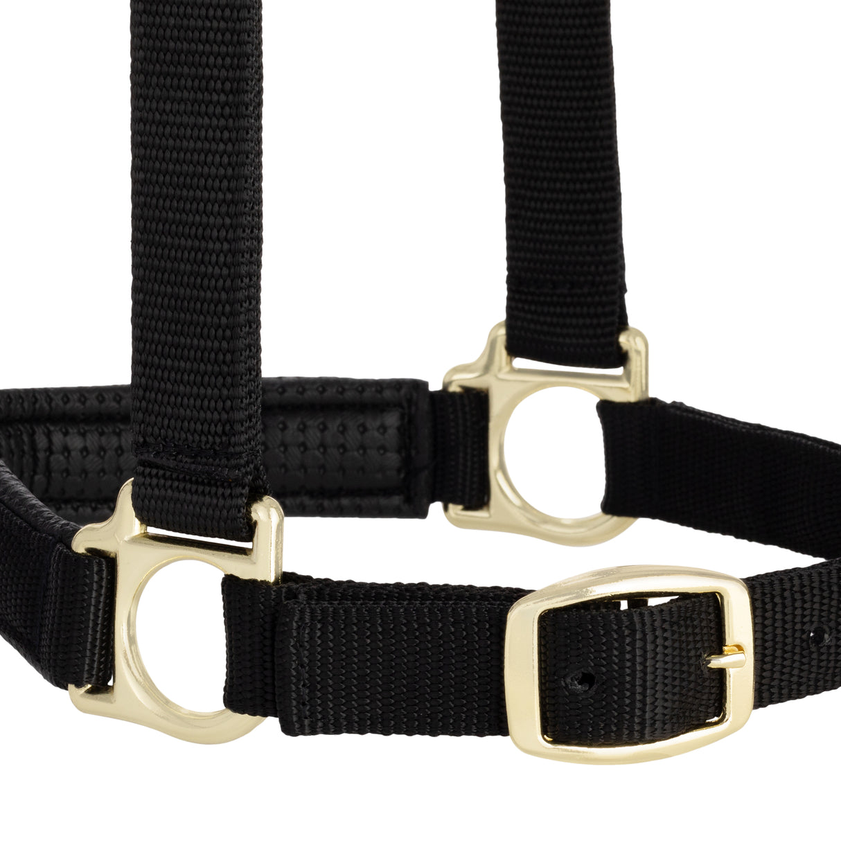 Padded Adjustable Chin and Throat Snap Halter, Solid Colors