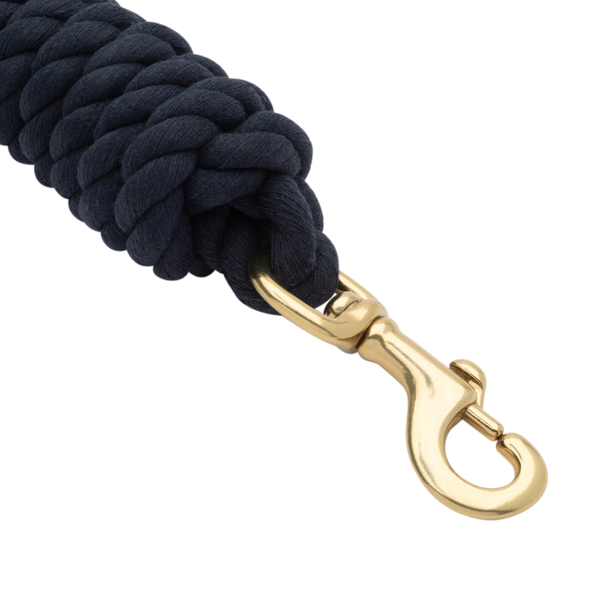 Cotton Lead Rope with Brass Plated 225 Snap, 5/8" x 10'