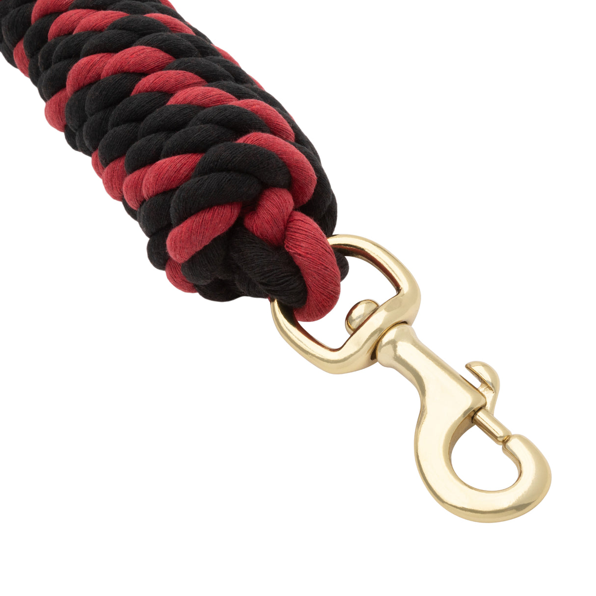 Cotton Lead Rope with Brass Plated 225 Snap, 5/8" x 10'