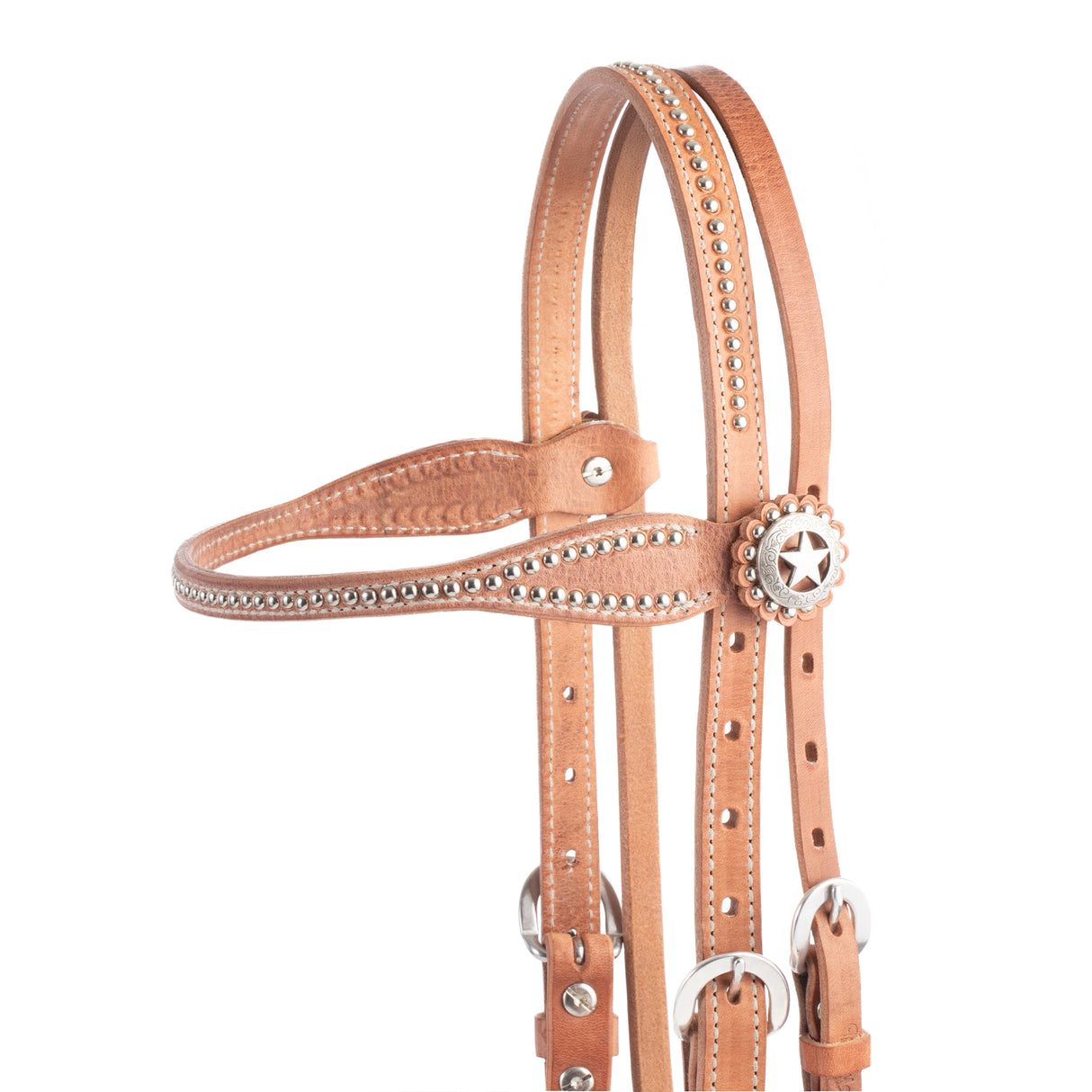 Texas Star Russet Browband Headstall