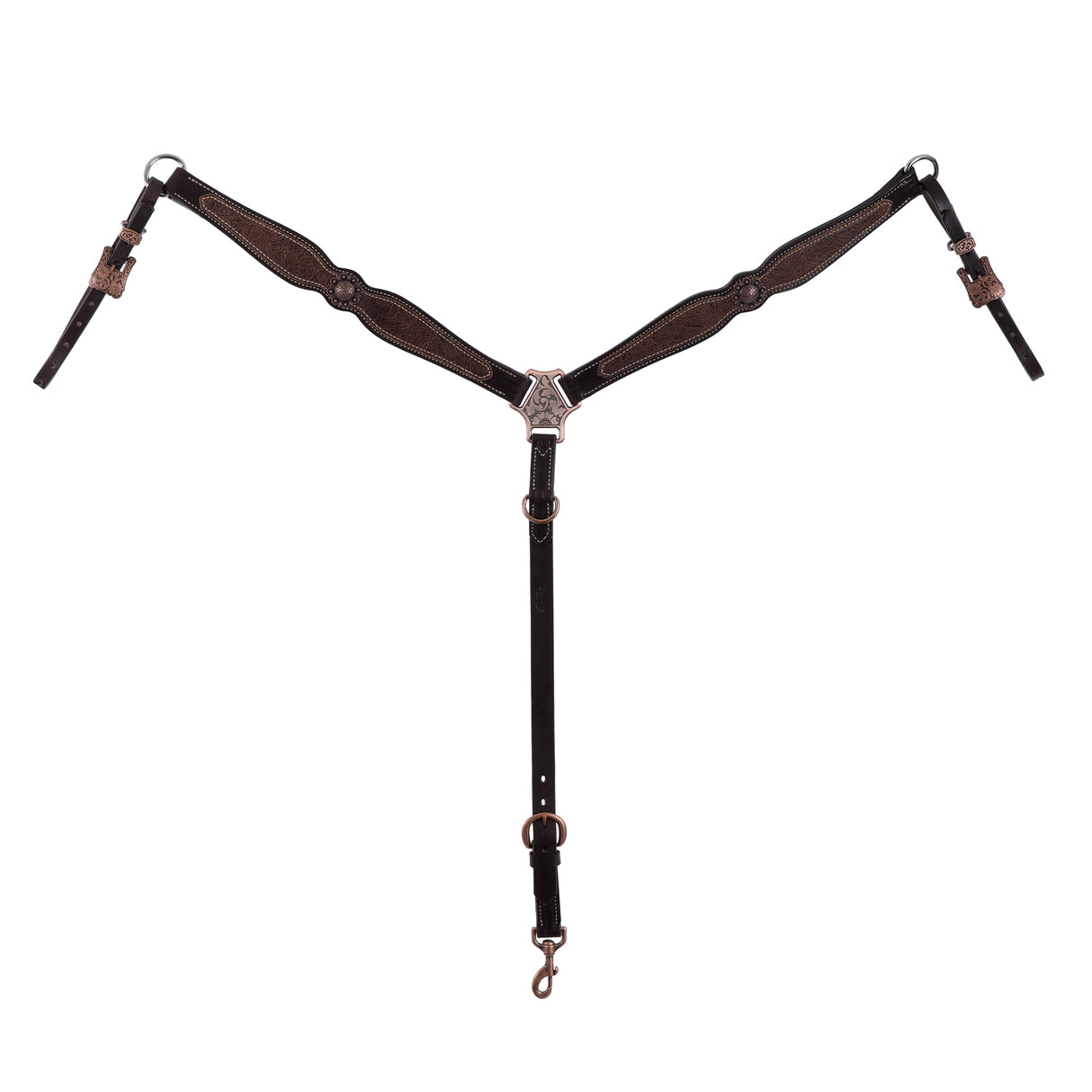 Western Floral Scalloped Breast Collar