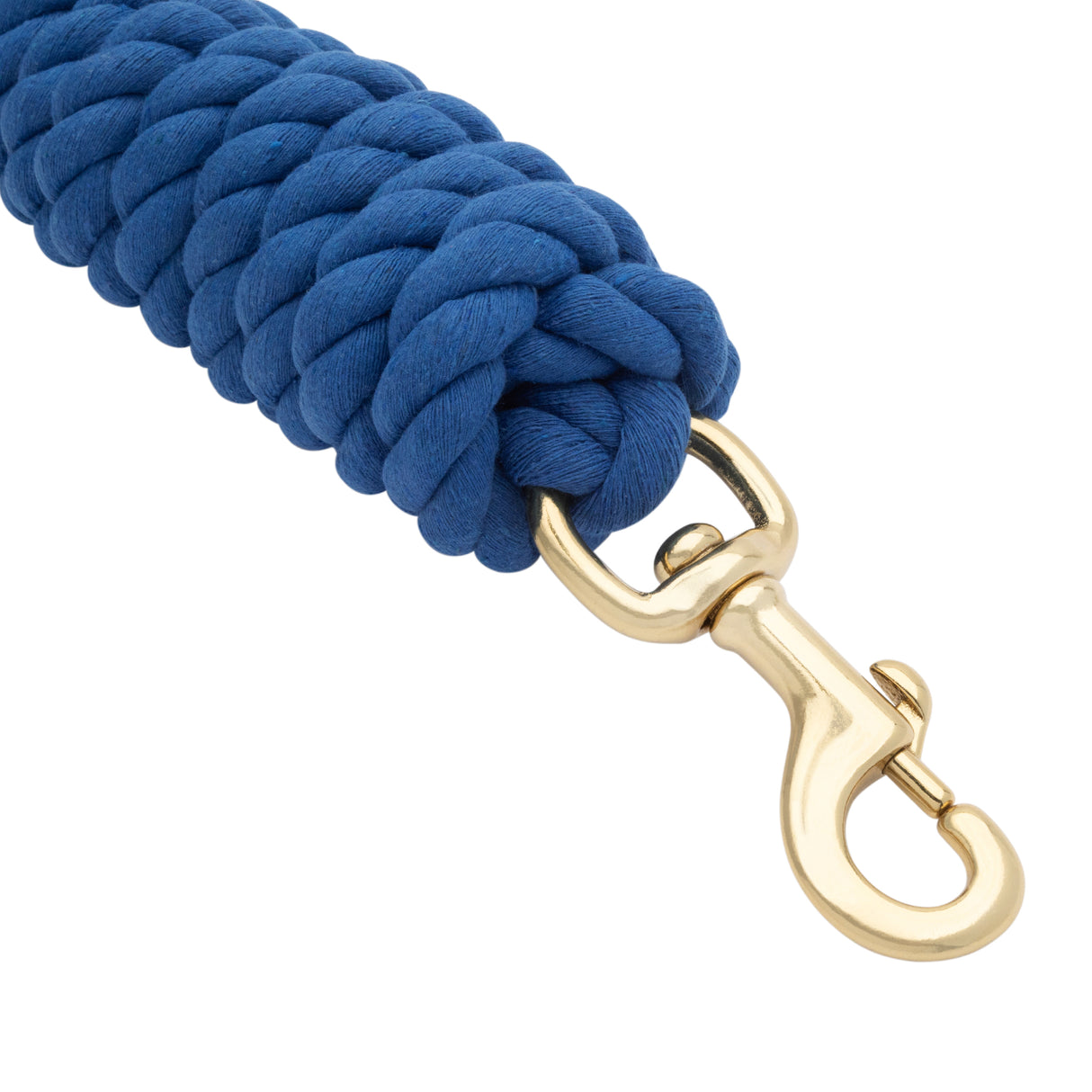 Cotton Lead Rope with Brass Plated 225 Snap, 5/8" x 10'