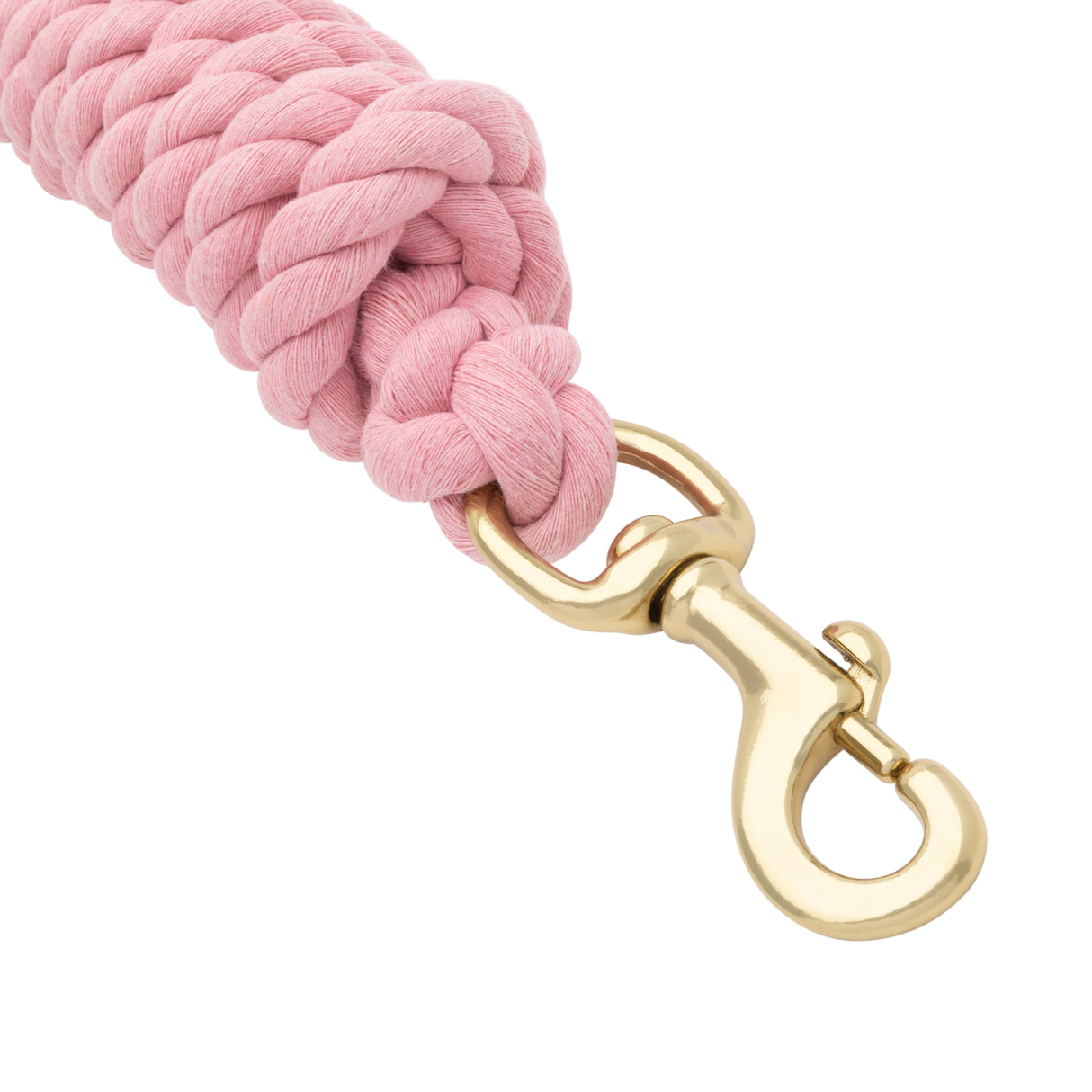 Cotton Lead Rope with Brass Plated 225 Snap, 5/8" x 10'