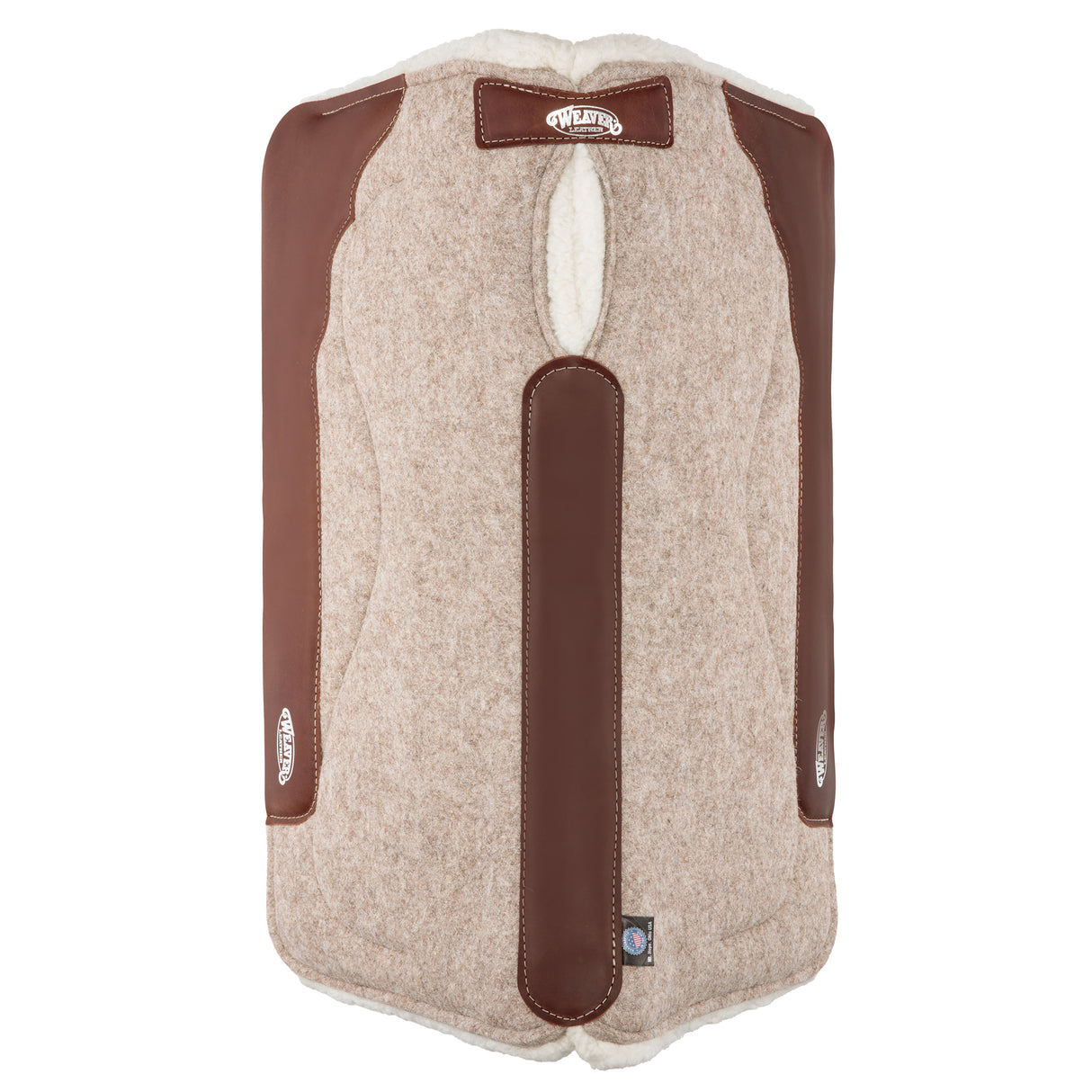 Gel Contoured Wool Blend Felt Saddle Pad, 1" Thick