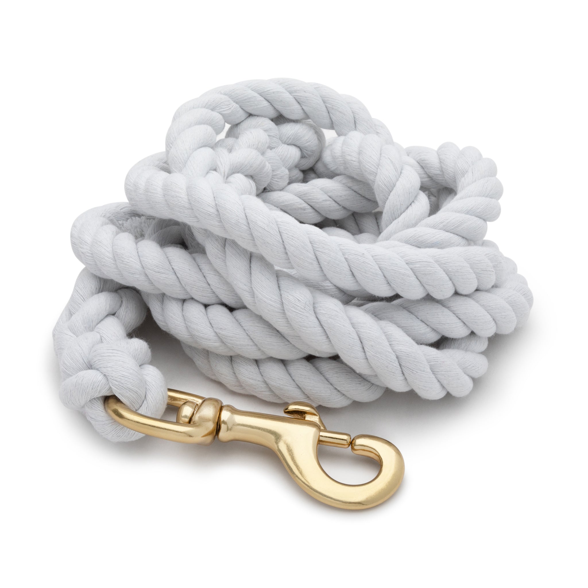 Cotton Lead Rope with Brass Plated 225 Snap, 5/8" x 10'