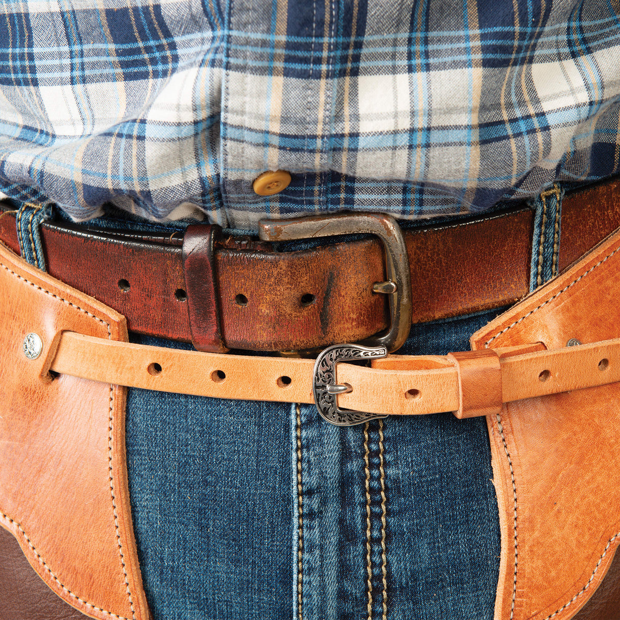 Premium Western Leather Chaps