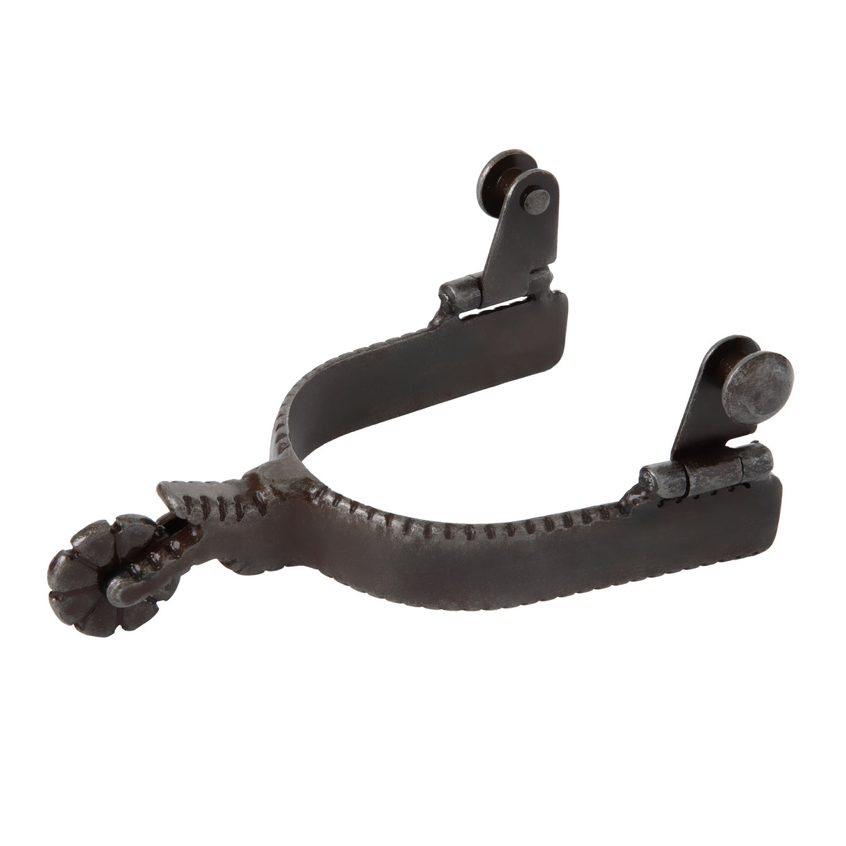 Ladies' Western Spurs with Plain Buffed Brown Band