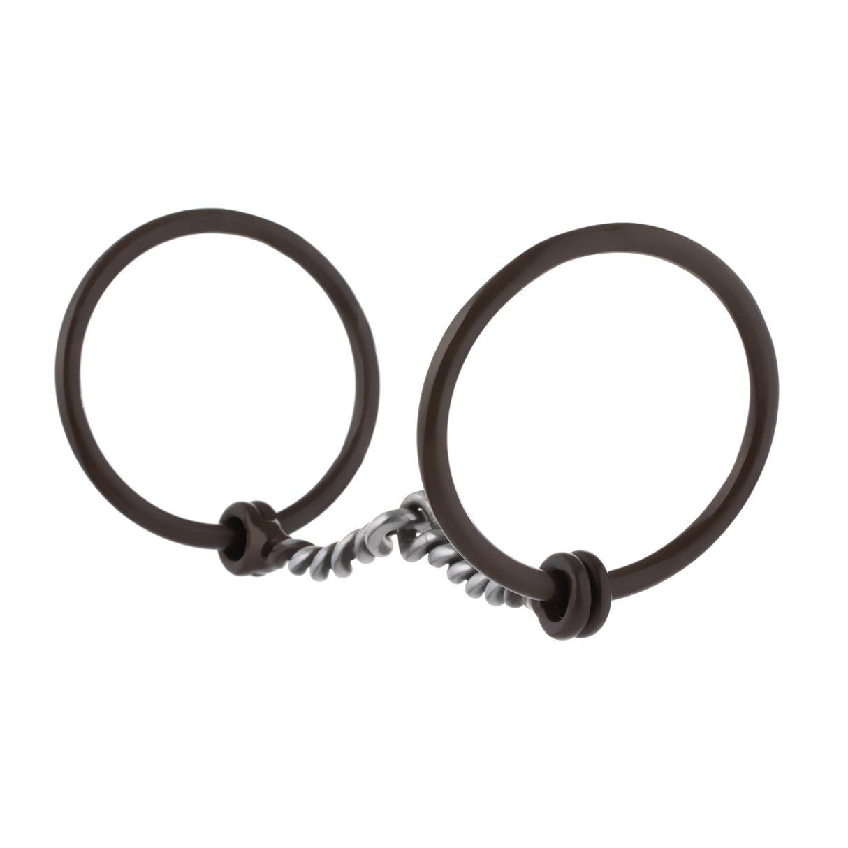 Professional Ring Snaffle Bit, 5" Twisted Curved Mouth