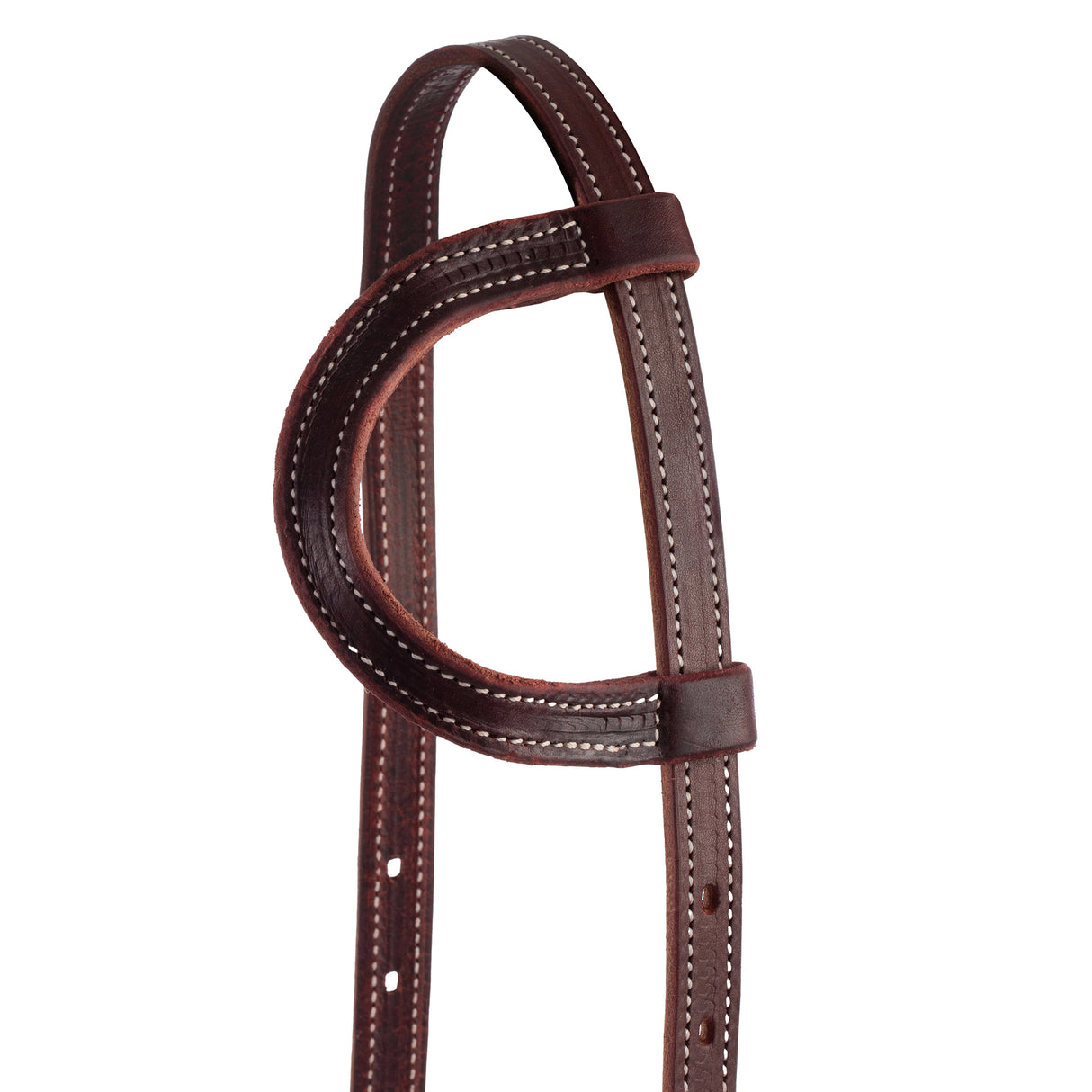 Latigo Leather Flat Sliding Ear Headstall