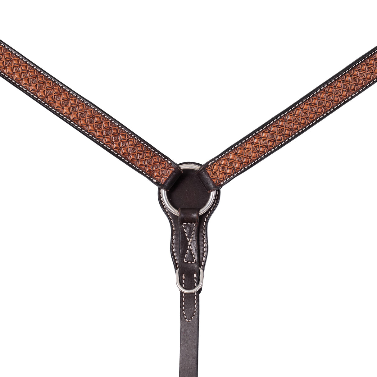 Floret Tooled Straight Breast Collar