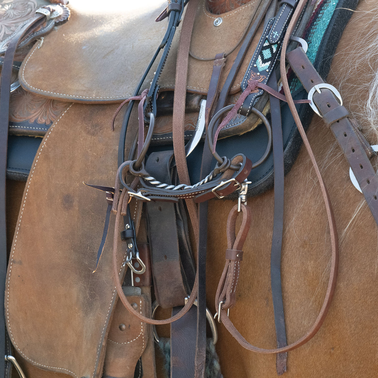 Professional Ring Snaffle Bit, 5" Twisted Curved Mouth