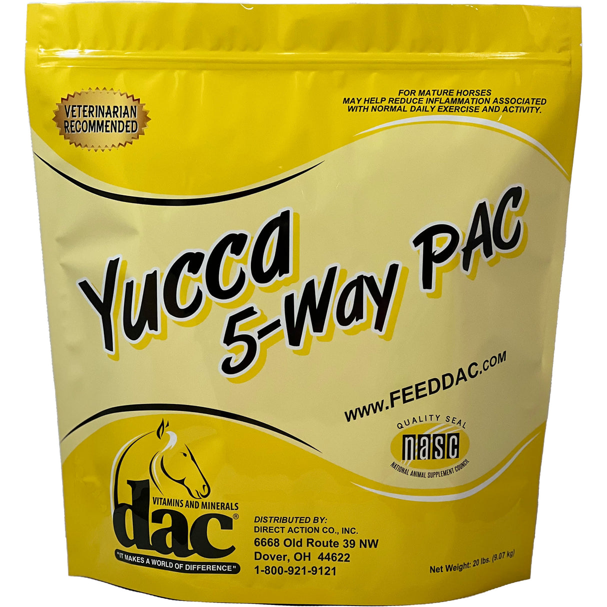 dac® Yucca 5-Way PAC Trace Mineral Supplement for Horses