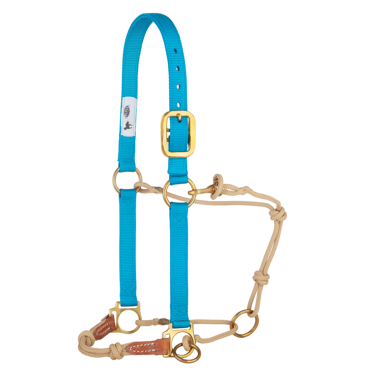 Kalley Krickeberg Nylon & Rope Combination Horseman's Halter with Side Ring