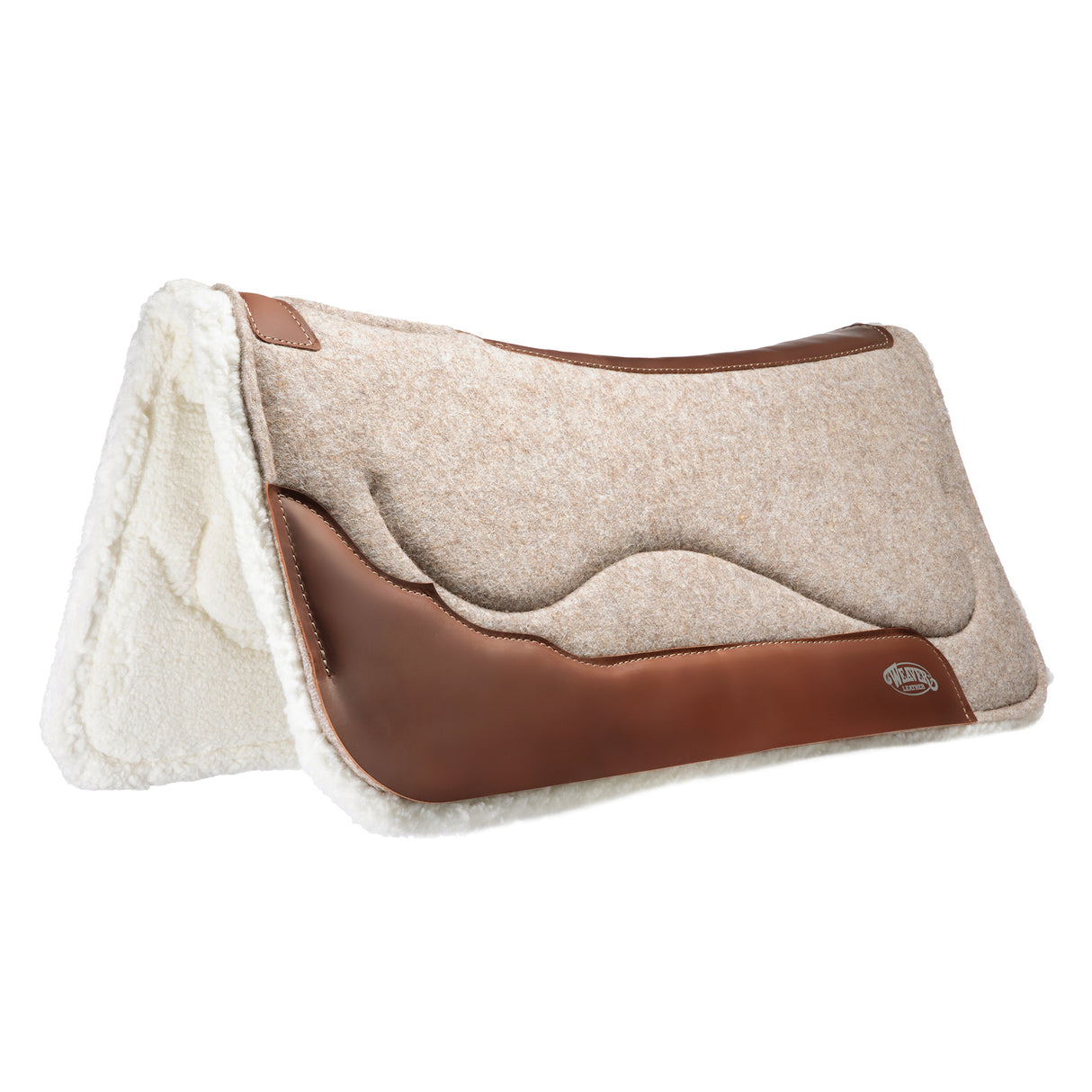 Gel Contoured Wool Blend Felt Saddle Pad, 1" Thick