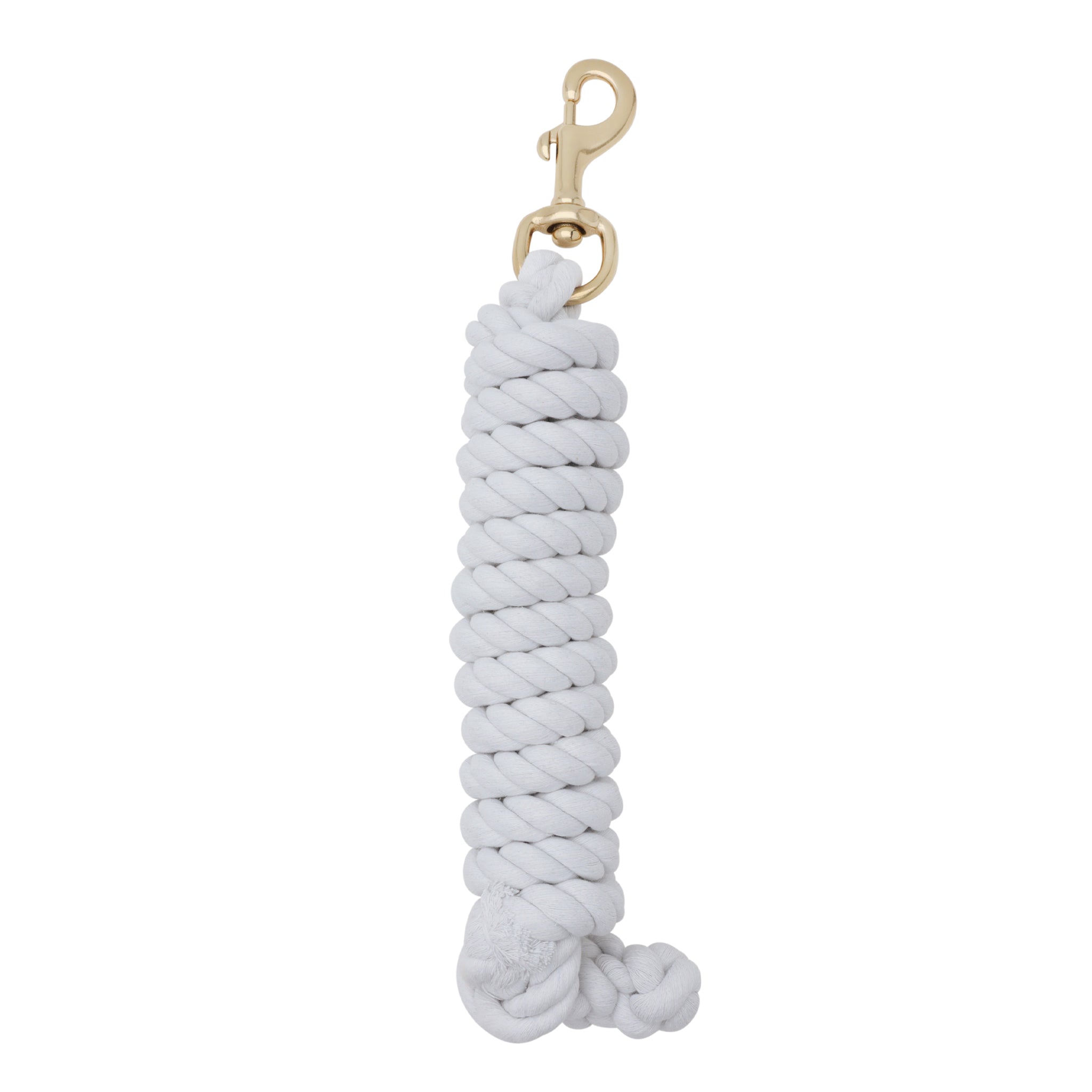 Cotton Lead Rope with Brass Plated 225 Snap, 5/8" x 10'