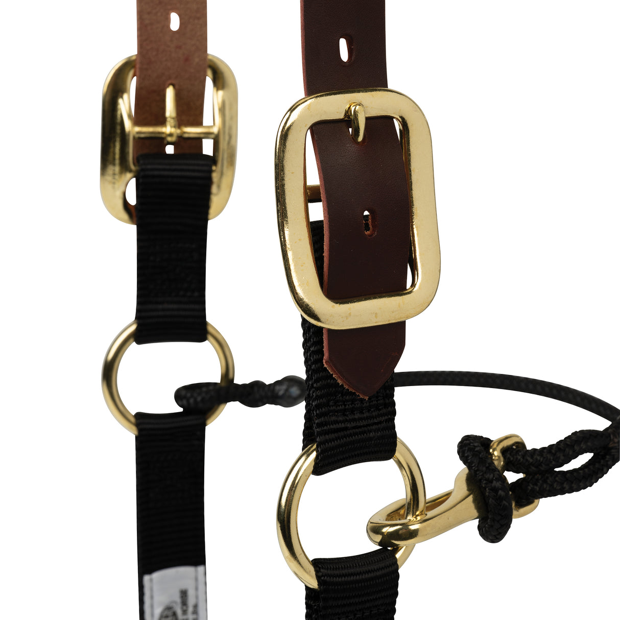 Kalley Krickeberg Breakaway Horseman's Halter, Nylon, Leather & Rope Combination Horse Halter