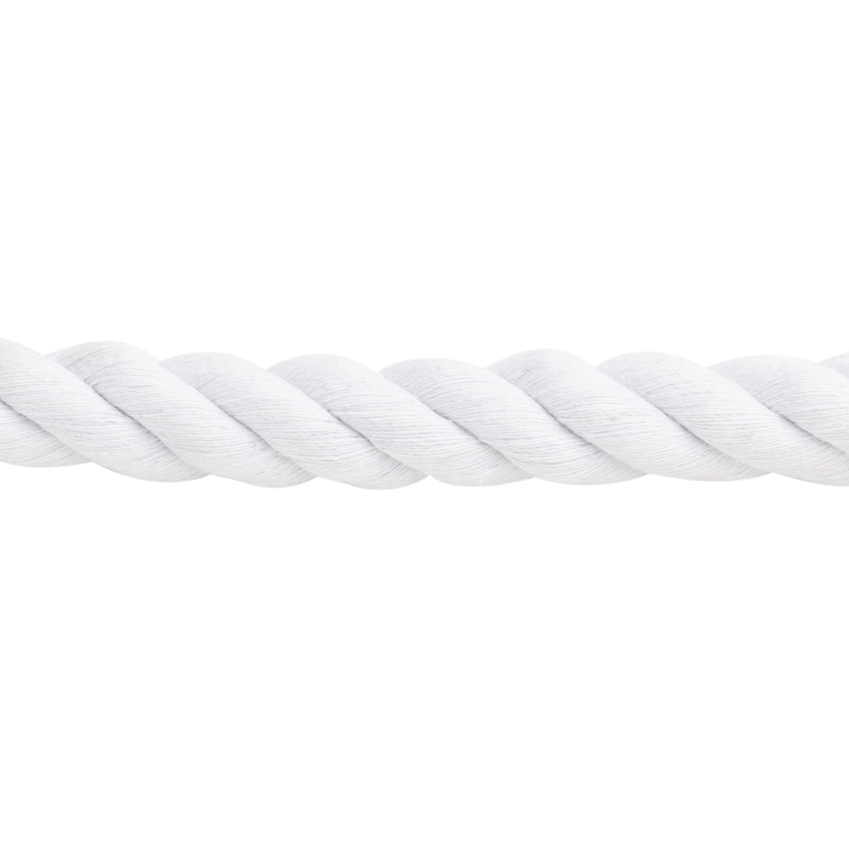 White Cotton Lead Rope with Nickel Plated Chain and 225 Snap