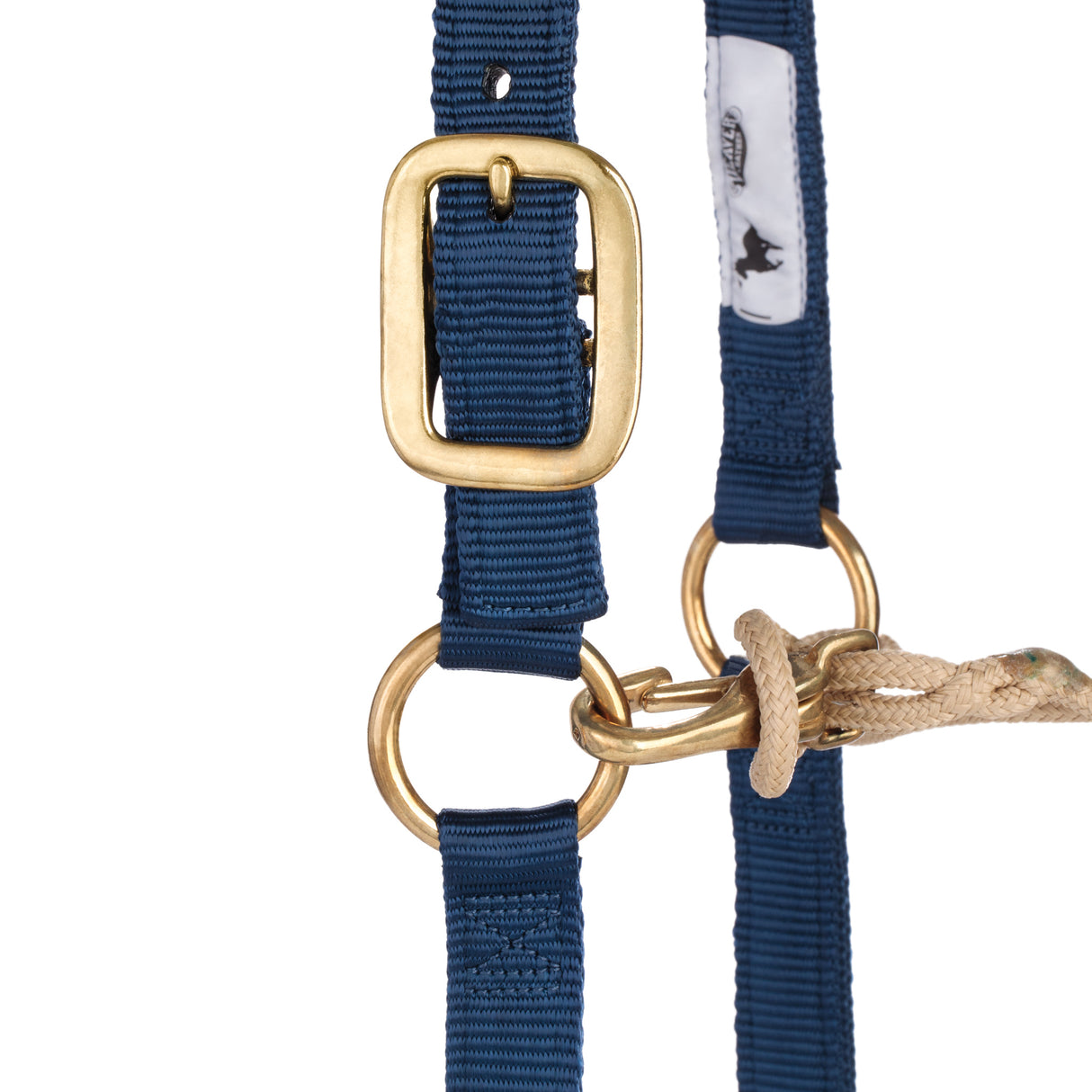 Kalley Krickeberg Nylon & Rope Combination Horseman's Halter with Side Ring