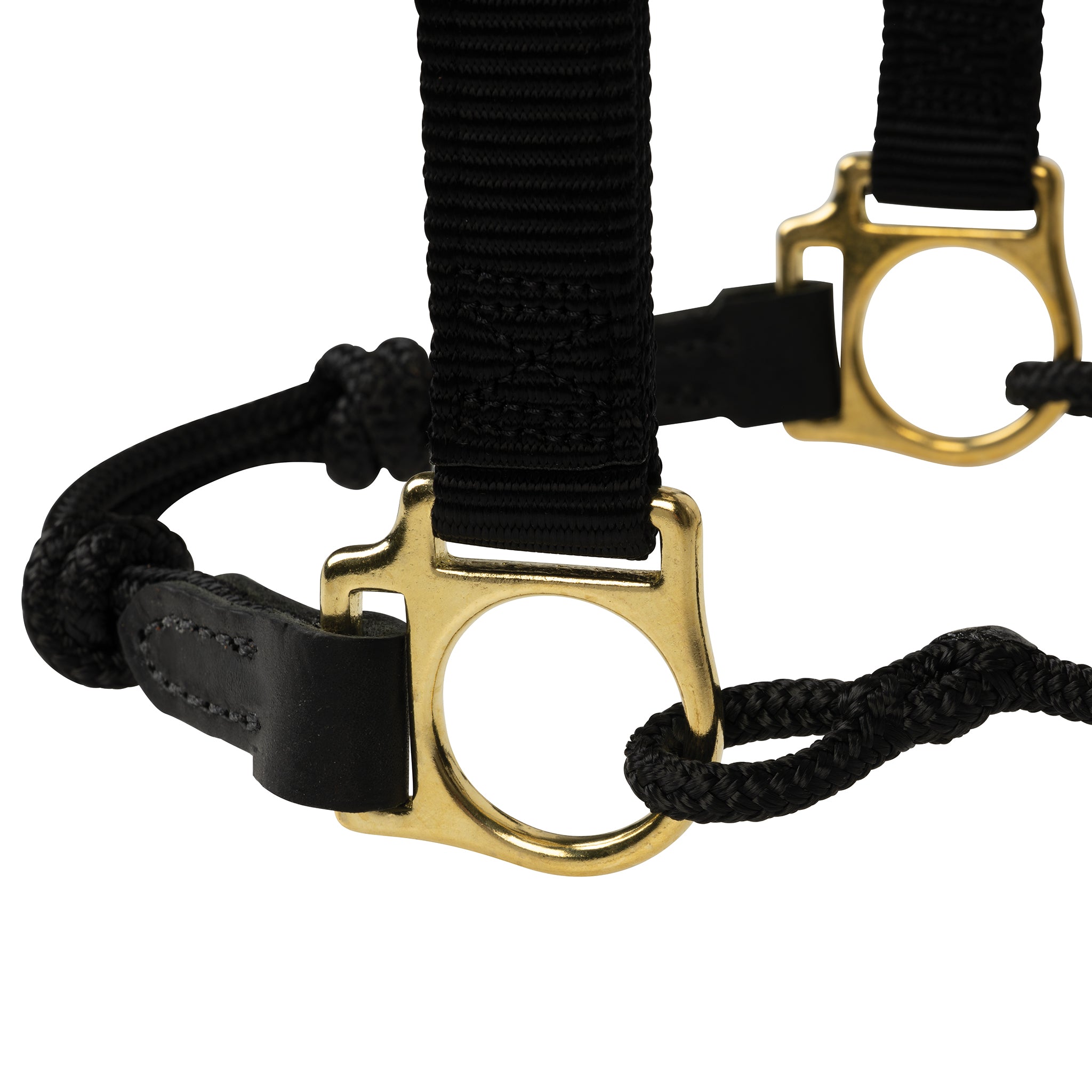 Kalley Krickeberg Breakaway Horseman's Halter, Nylon, Leather & Rope Combination Horse Halter