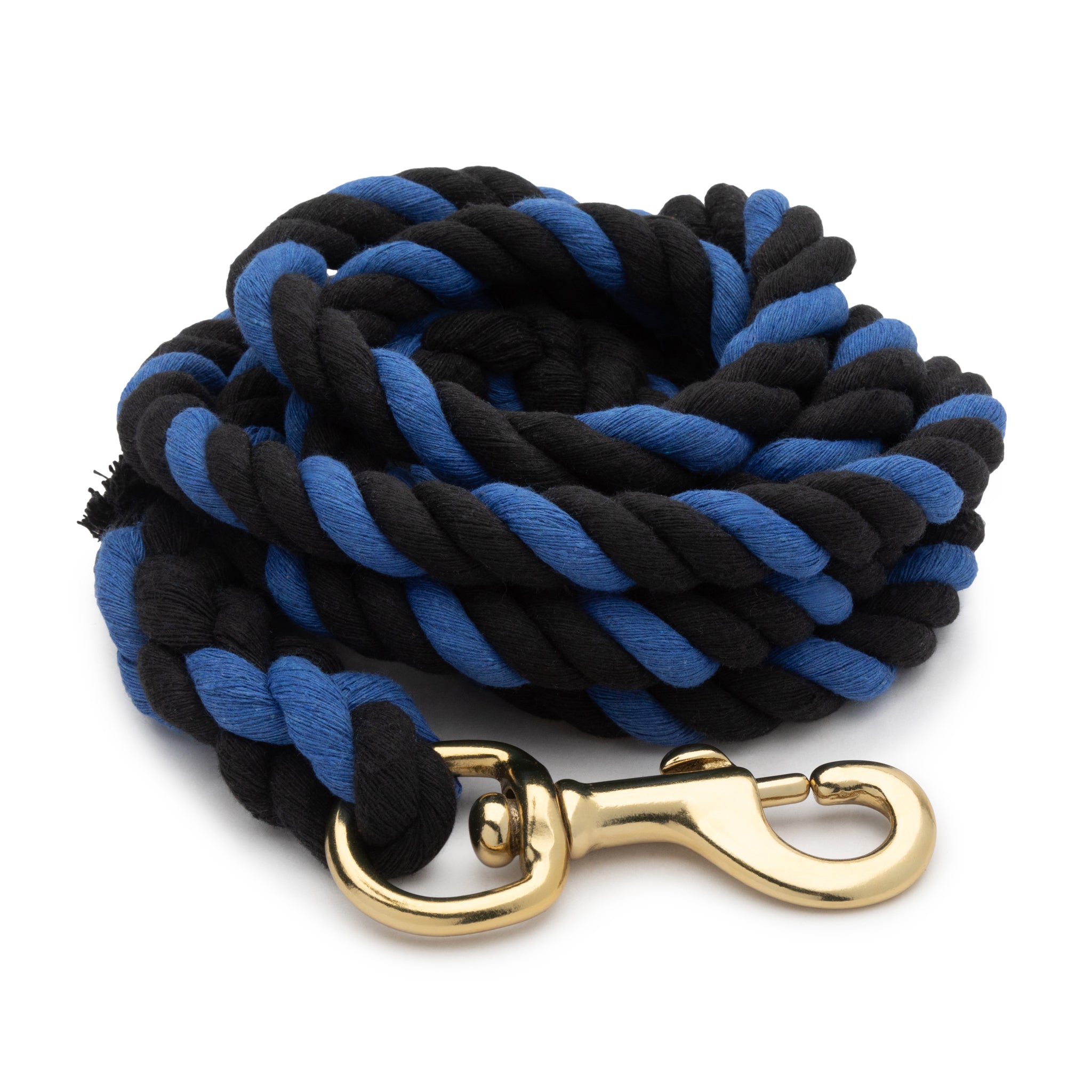 Cotton Lead Rope with Brass Plated 225 Snap, 5/8" x 10'