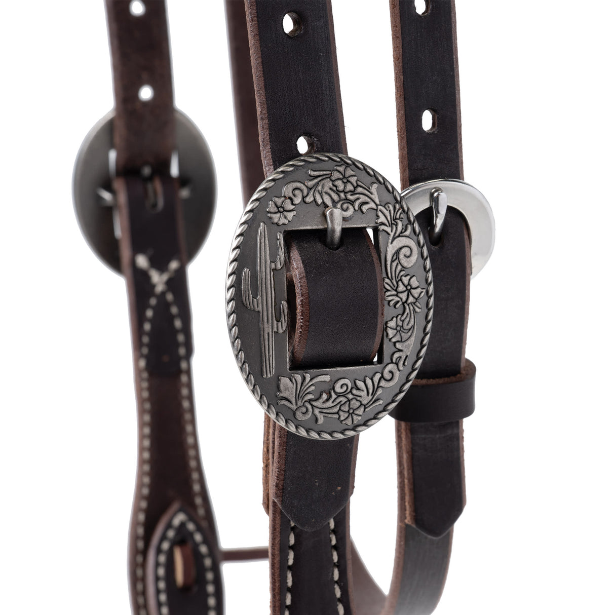 Western Havana Brown Bridle Leather Headstall