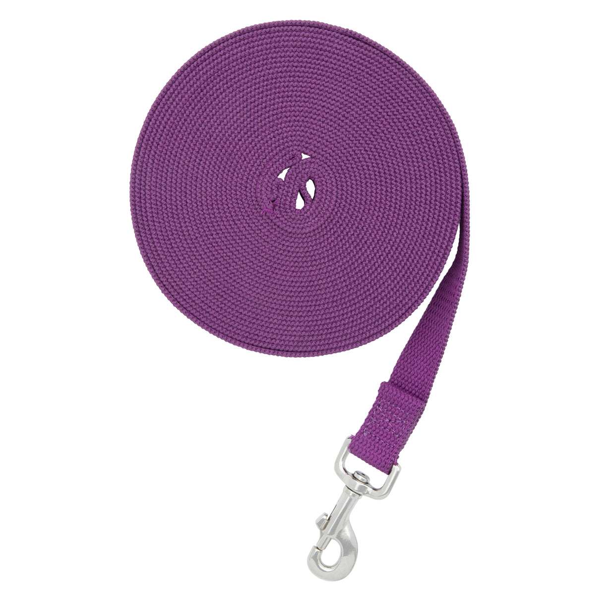 Flat Cotton Lunge Line, 1" x 30 with Nickel