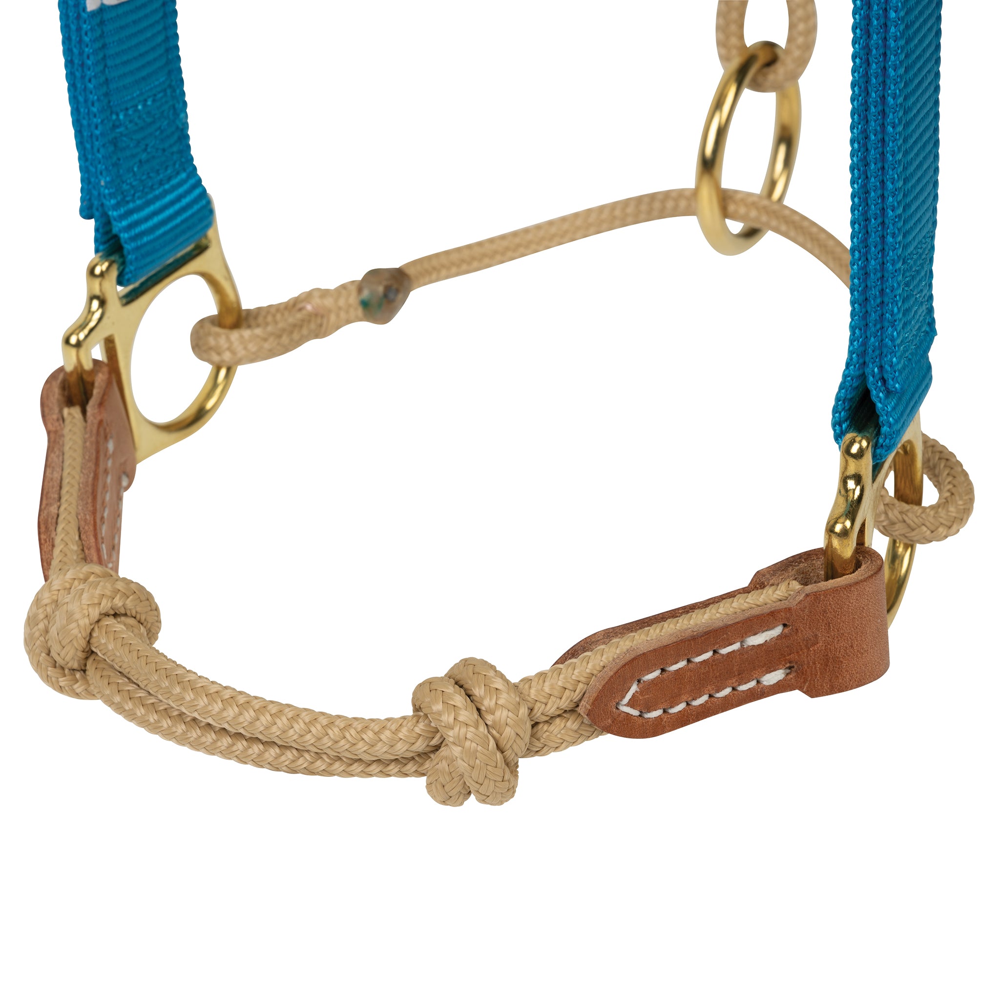 Kalley Krickeberg Breakaway Horseman's Halter, Nylon, Leather & Rope Combination Horse Halter