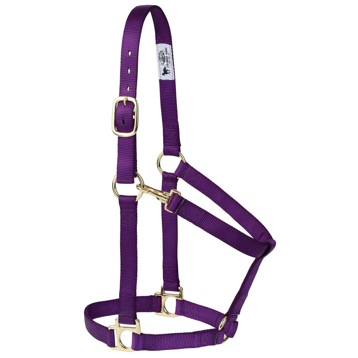 Poly Horse Halter, Non-Adjustable with Throat Snap, Weanling to Large