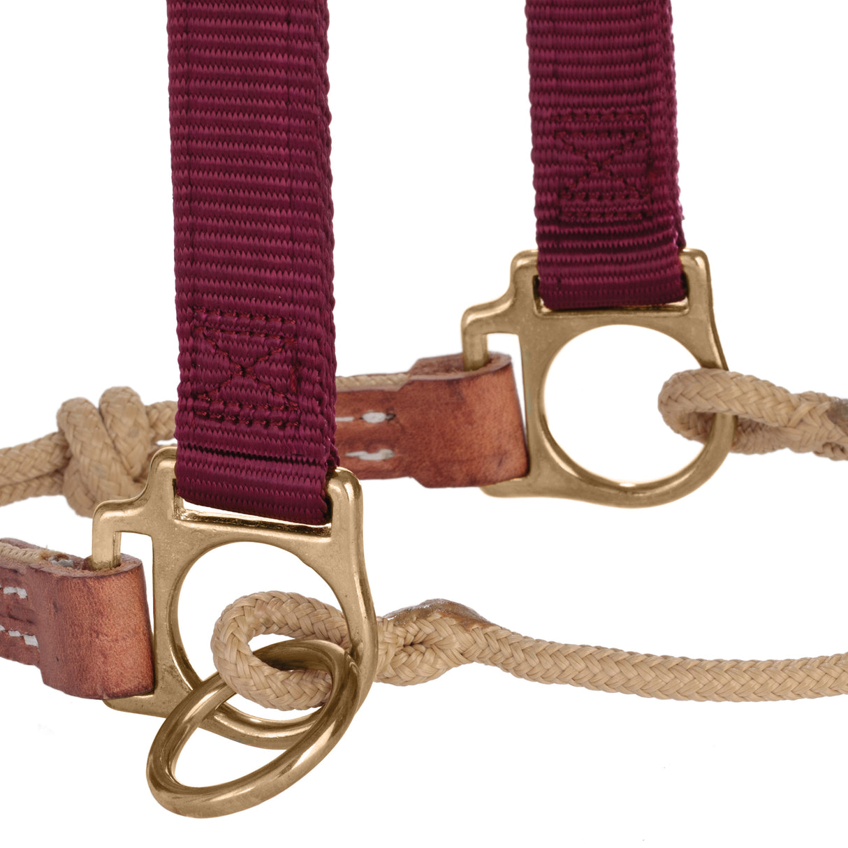 Kalley Krickeberg Nylon & Rope Combination Horseman's Halter with Side Ring