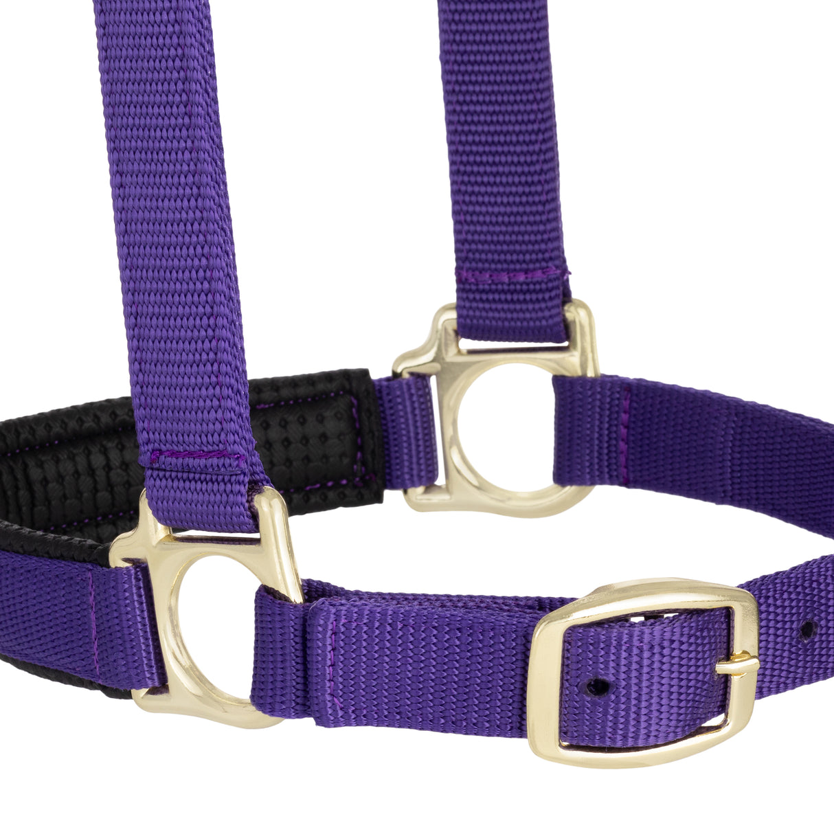 Padded Adjustable Chin and Throat Snap Halter, Solid Colors