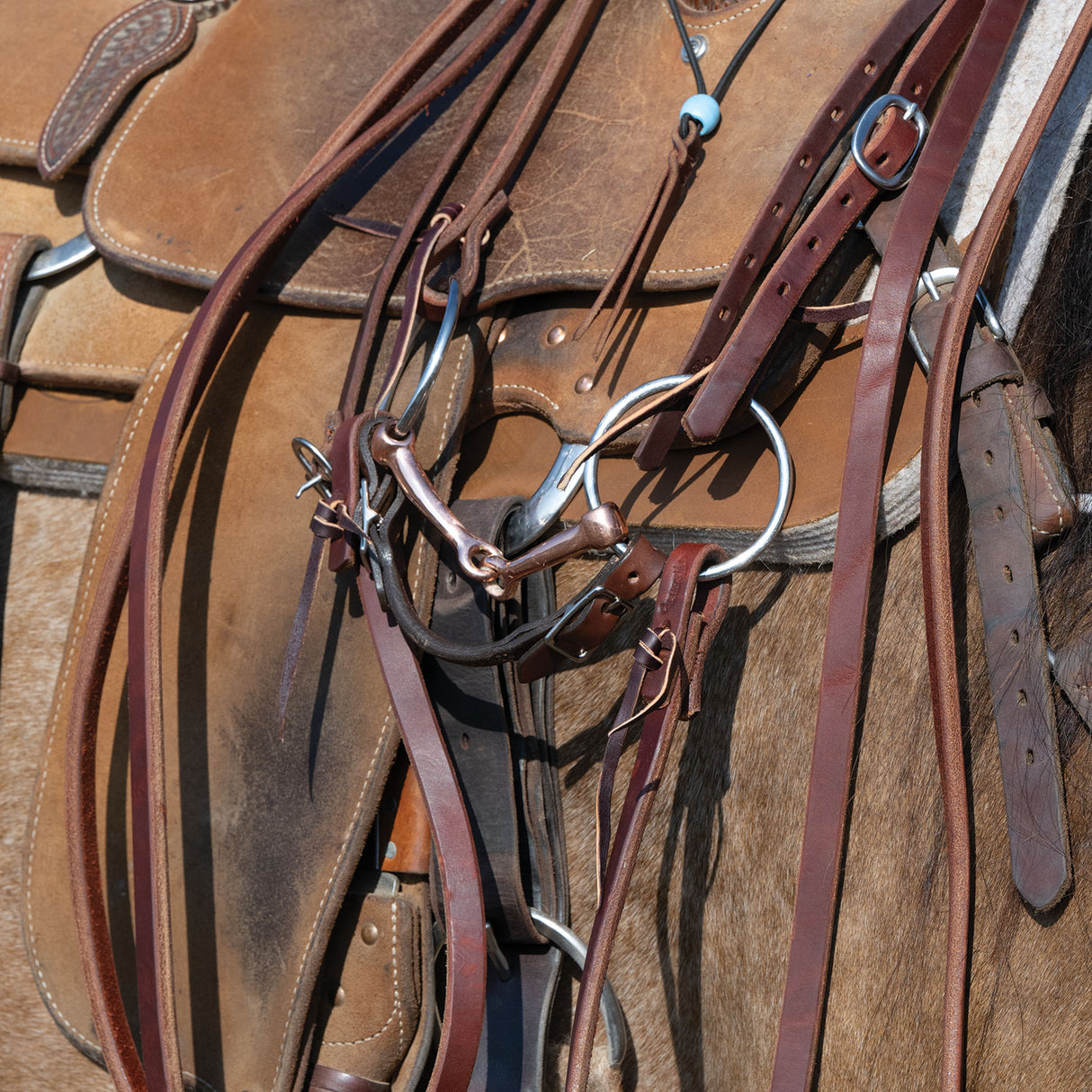 Professional Ring Snaffle Bit, 5" Copper Mouth