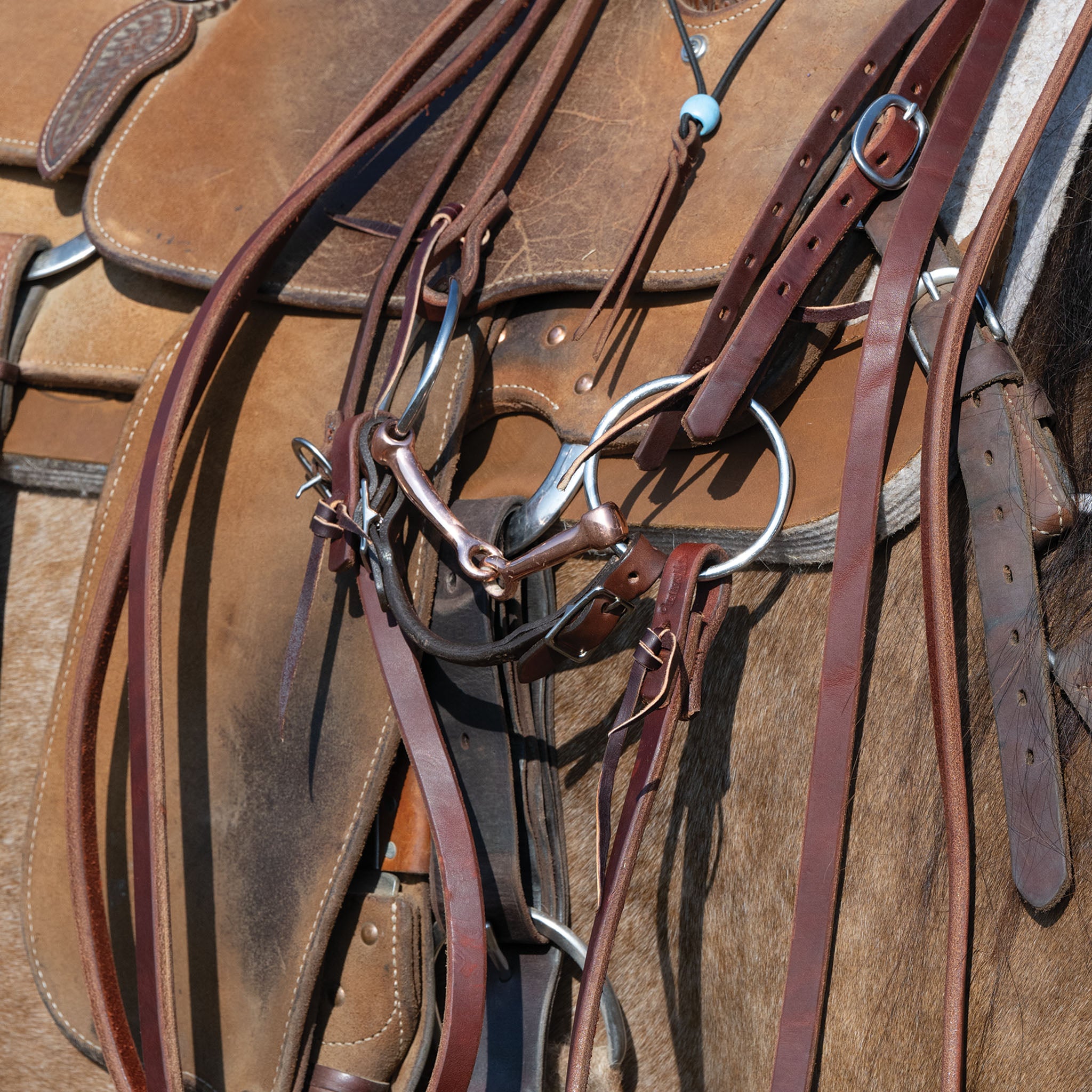 Professional Ring Snaffle Bit, 5" Copper Mouth