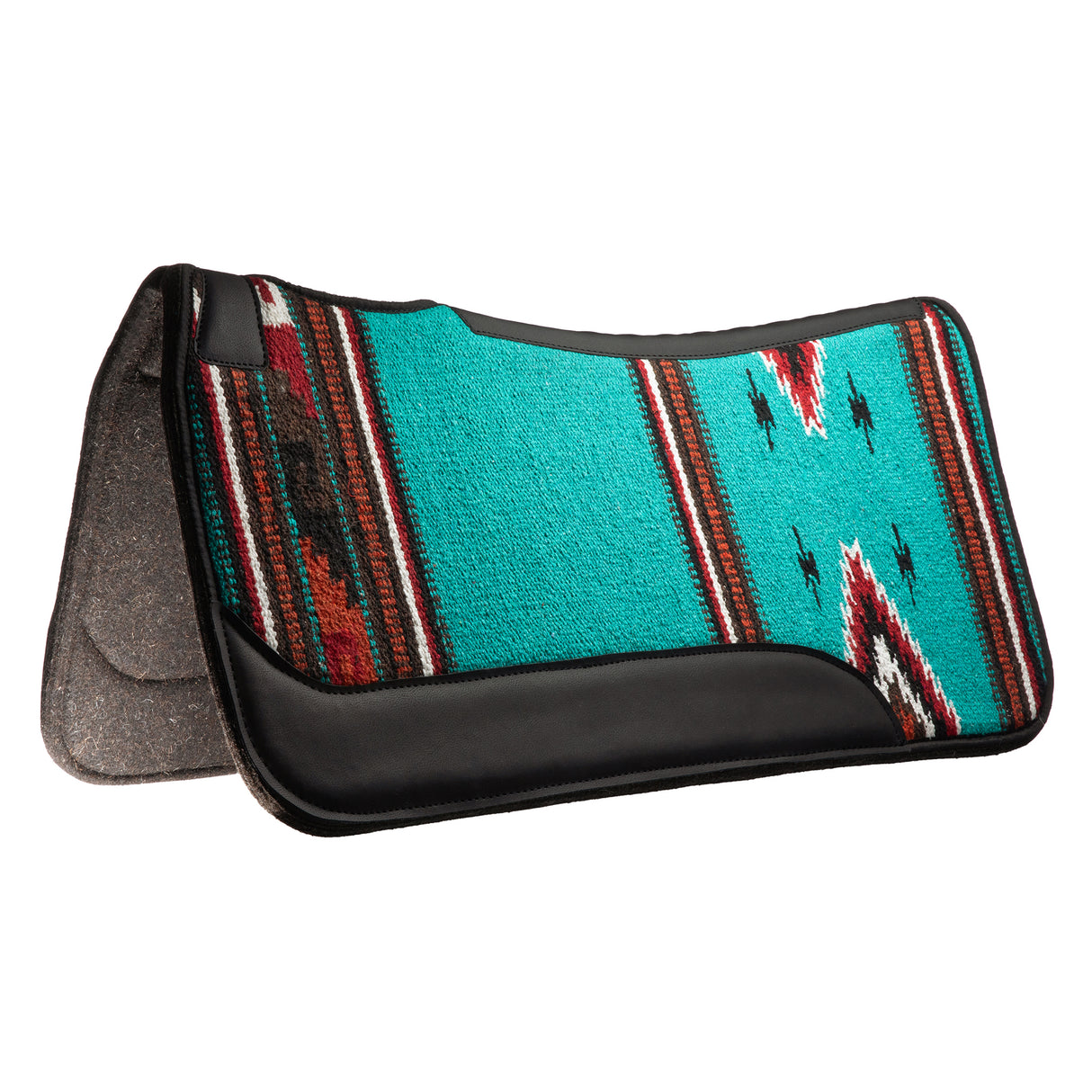 Contoured Single Weave Wool Blend Felt Saddle Pad