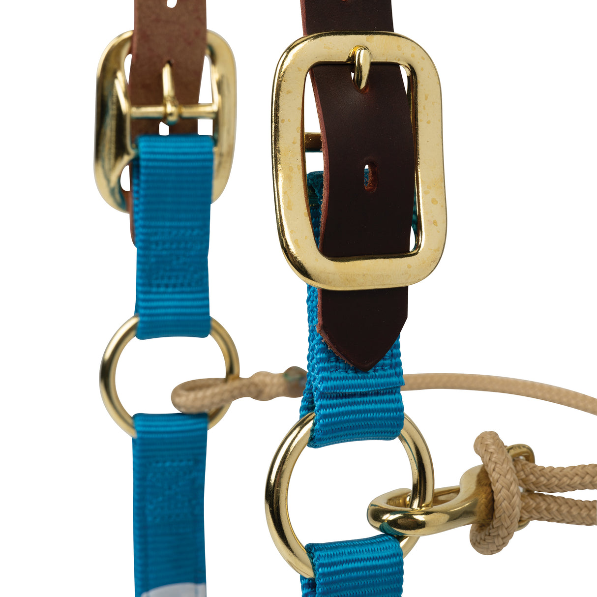 Kalley Krickeberg Breakaway Horseman's Halter, Nylon, Leather & Rope Combination Horse Halter