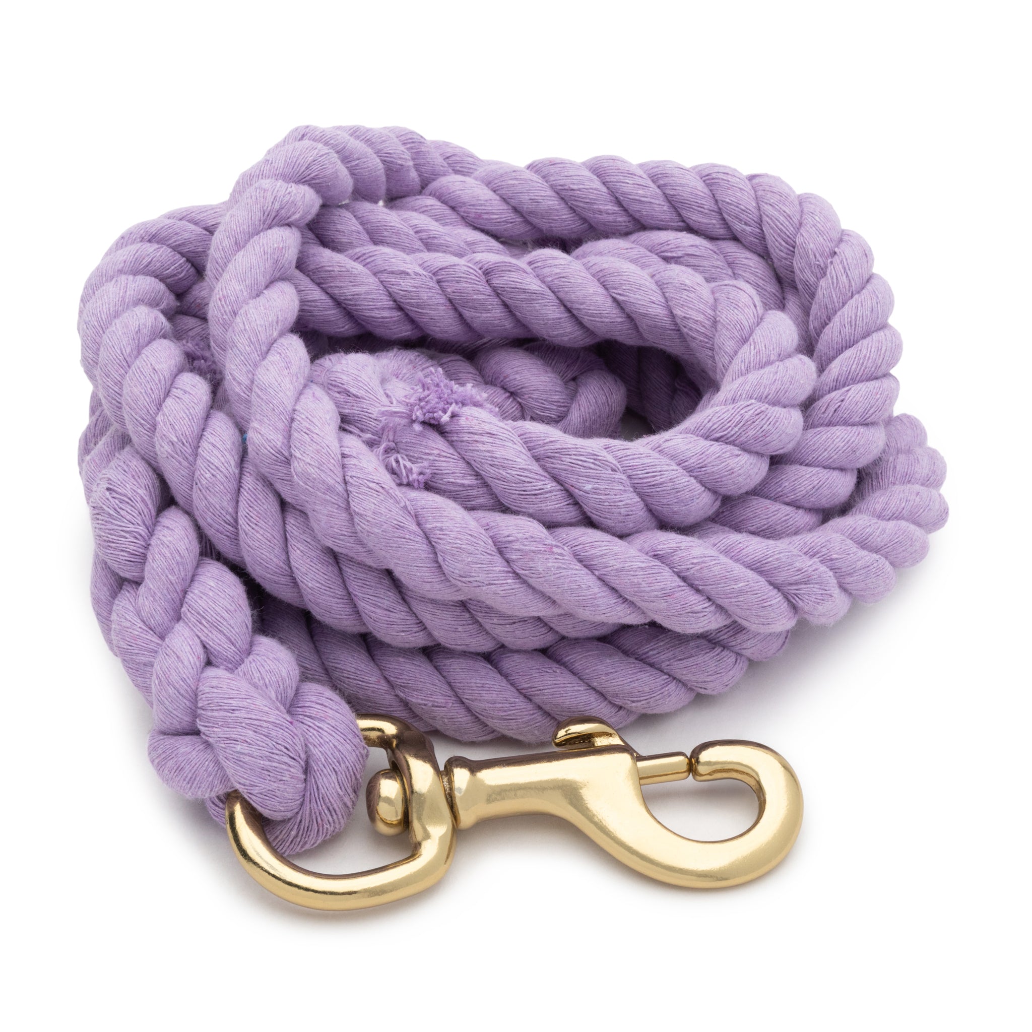 Cotton Lead Rope with Brass Plated 225 Snap, 5/8" x 10'