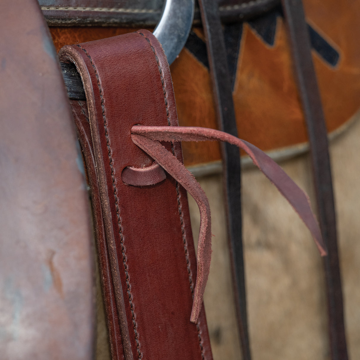 Doubled and Stitched Off Billet, Brown, 1-3/4"x39"