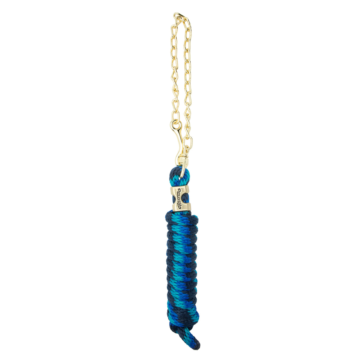 Poly Lead Rope with Brass Plated Swivel Chain