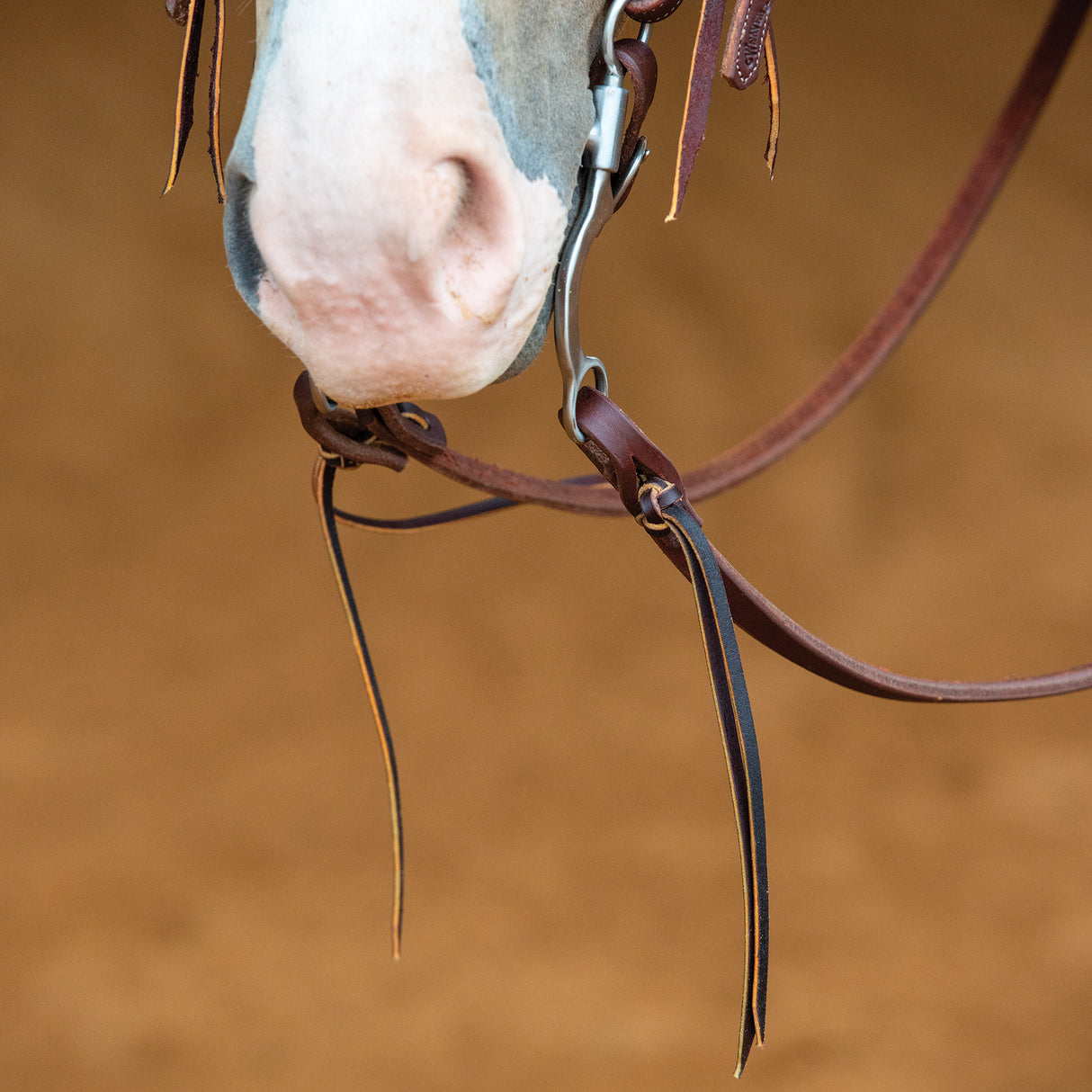 Working Tack Extra Heavy Harness Split Reins with Pineapple Knots, 5/8" x 8'