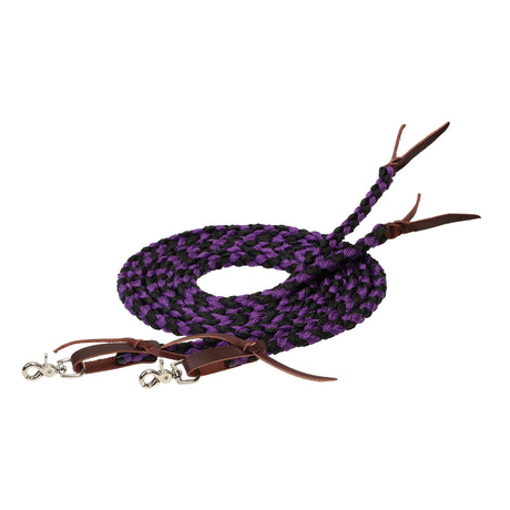 Braided Split Reins, 1/2" x 8