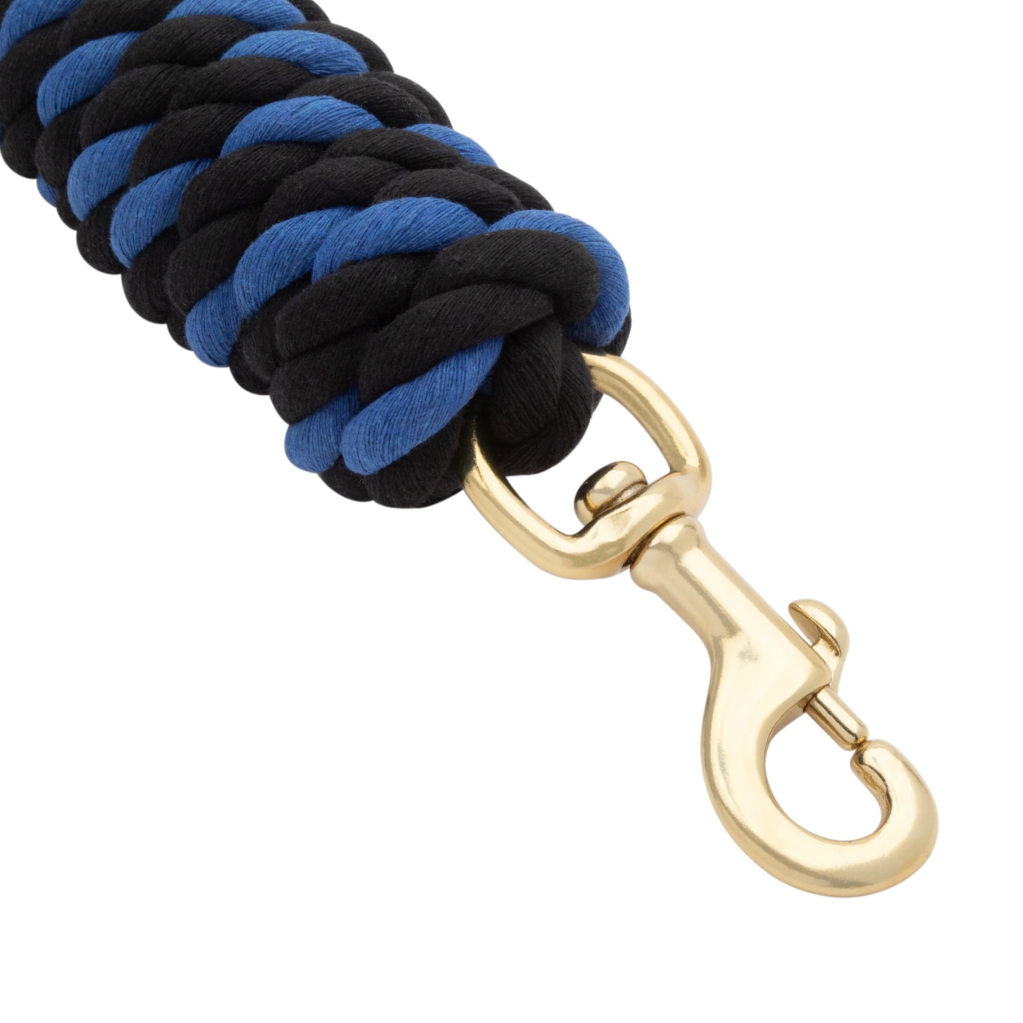 Cotton Lead Rope with Brass Plated 225 Snap, 5/8" x 10'