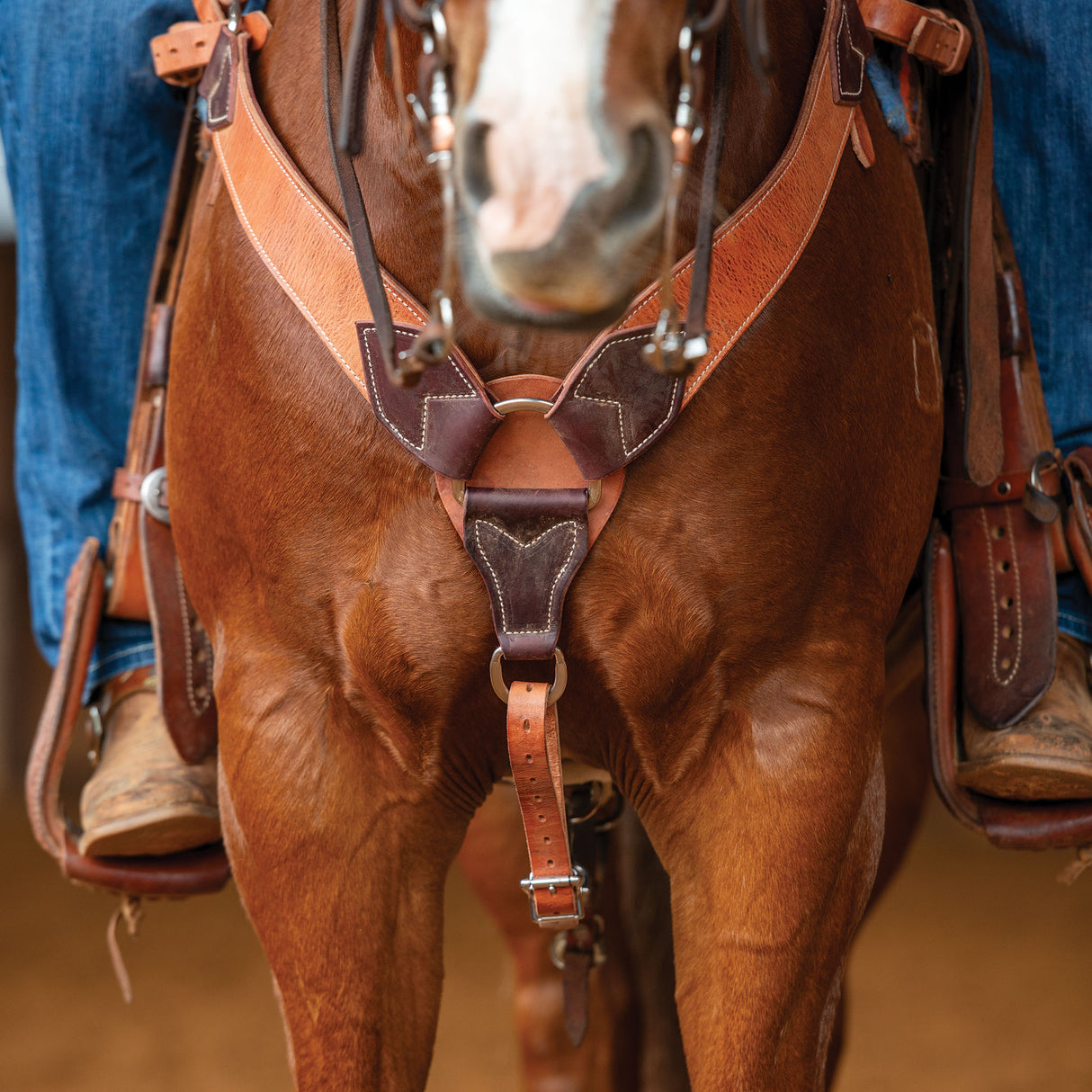 Harness and Latigo Leather Roper Breast Collar