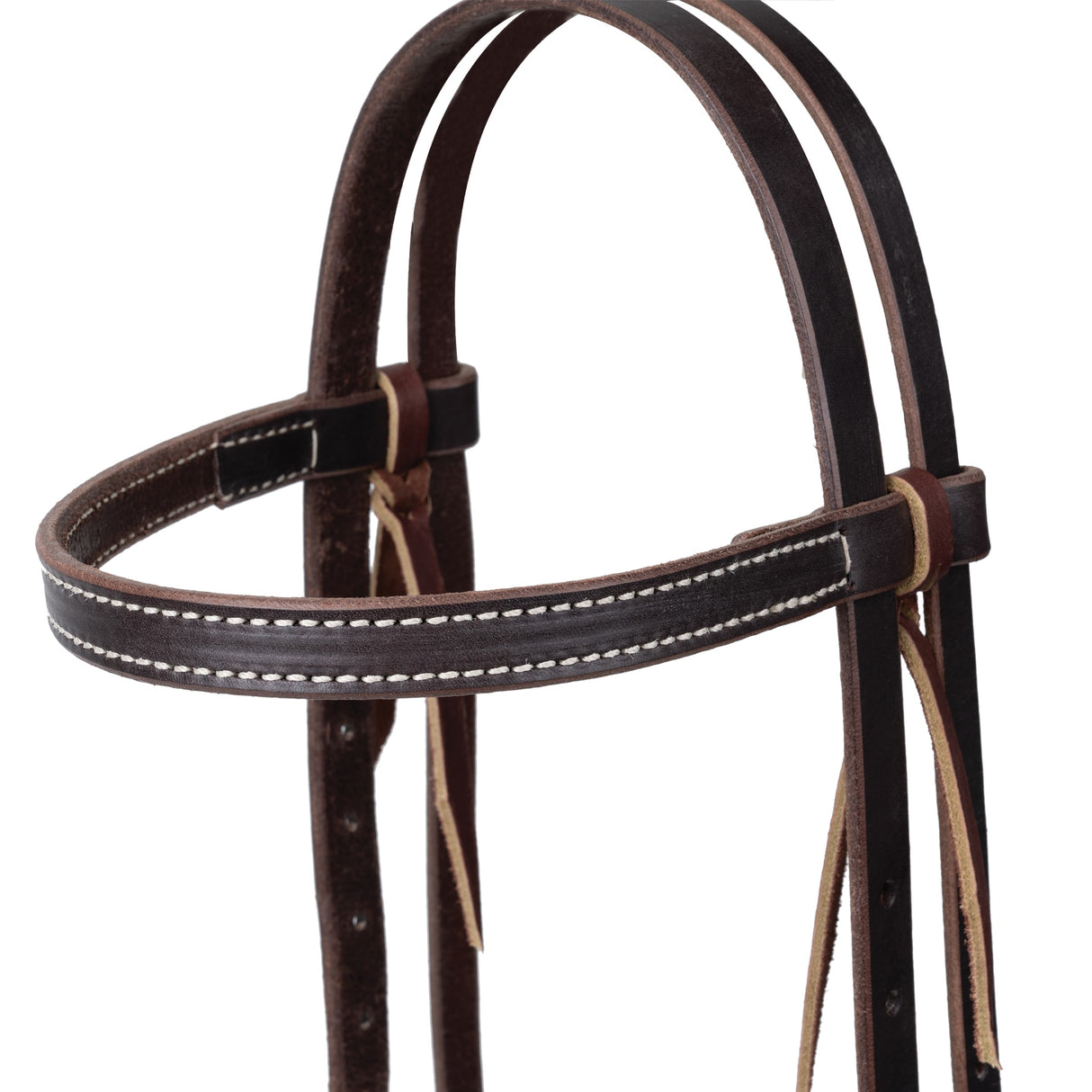 Western Havana Brown Bridle Leather Headstall