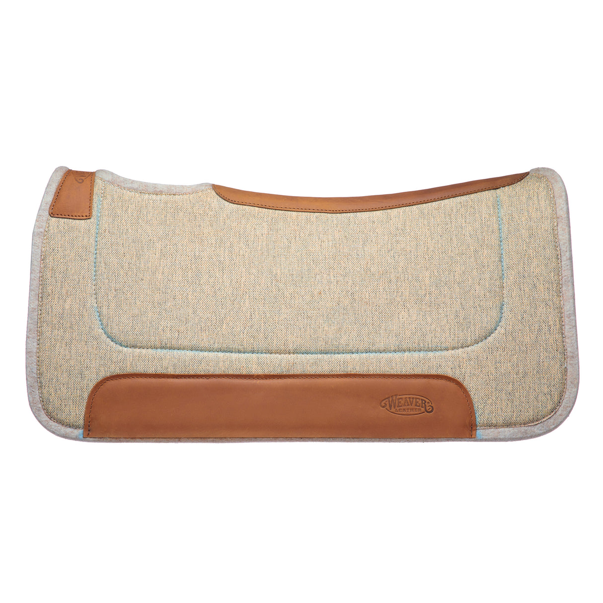 Contoured Jute Wool Blend Felt Saddle Pad
