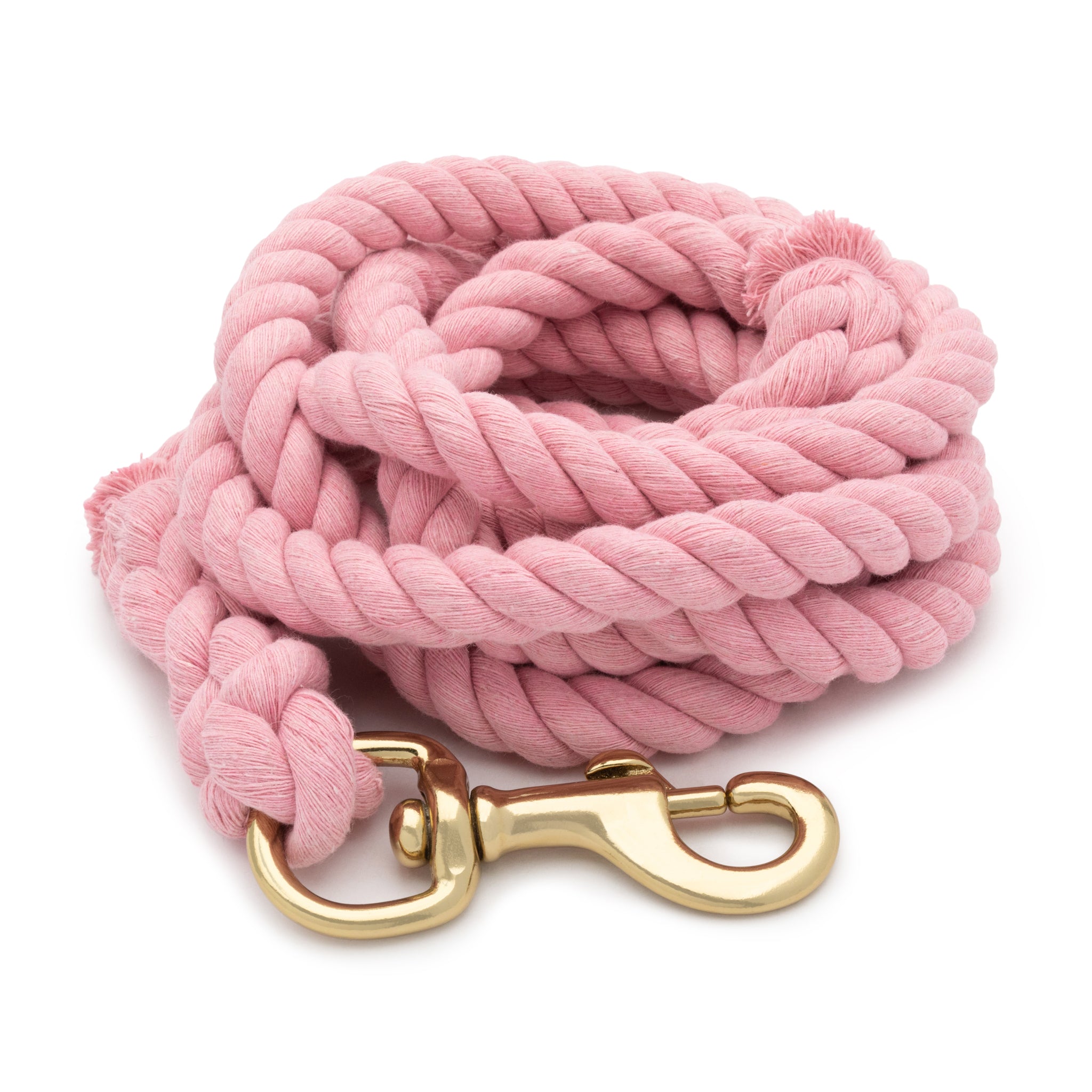 Cotton Lead Rope with Brass Plated 225 Snap, 5/8" x 10'