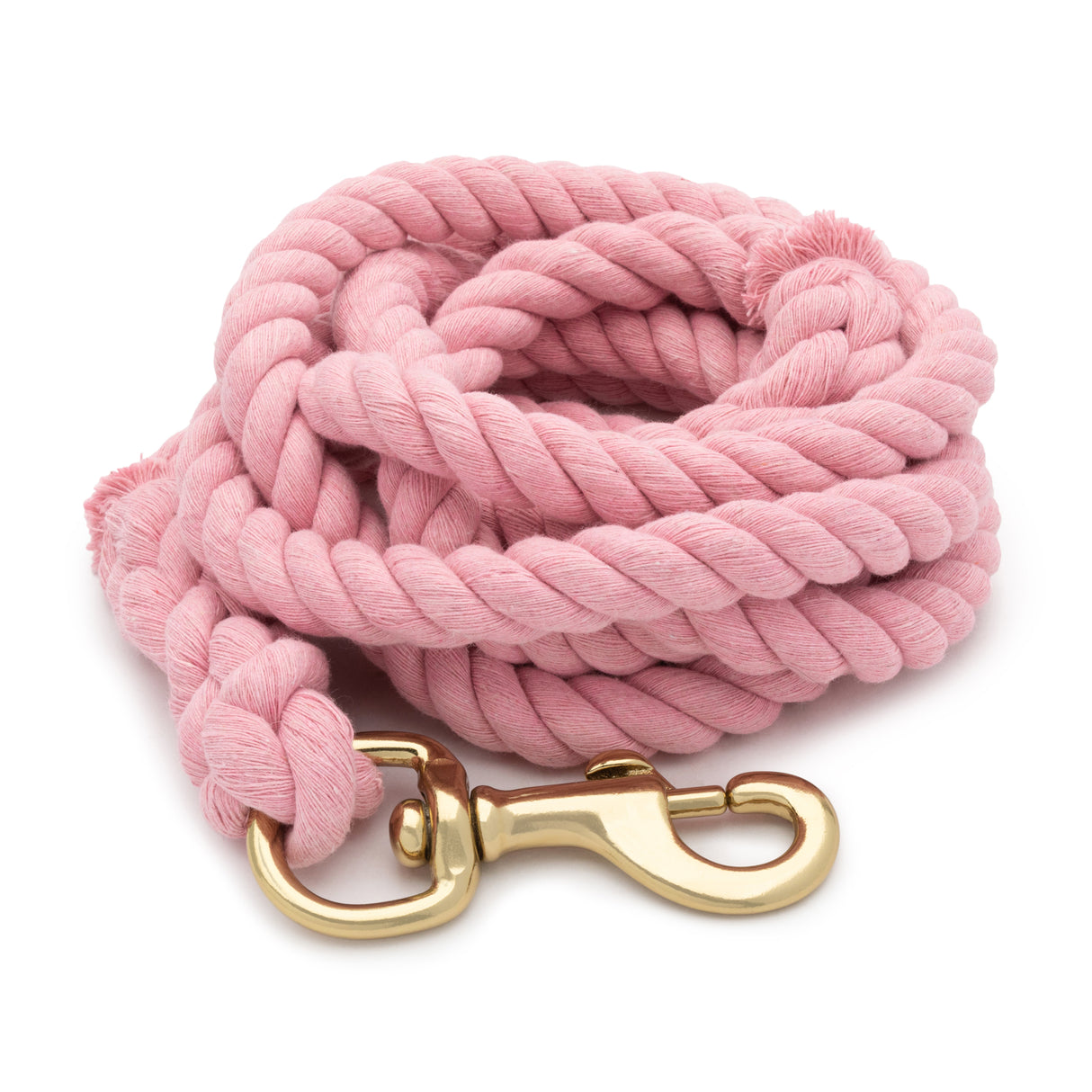 Cotton Lead Rope with Brass Plated 225 Snap, 5/8" x 10'